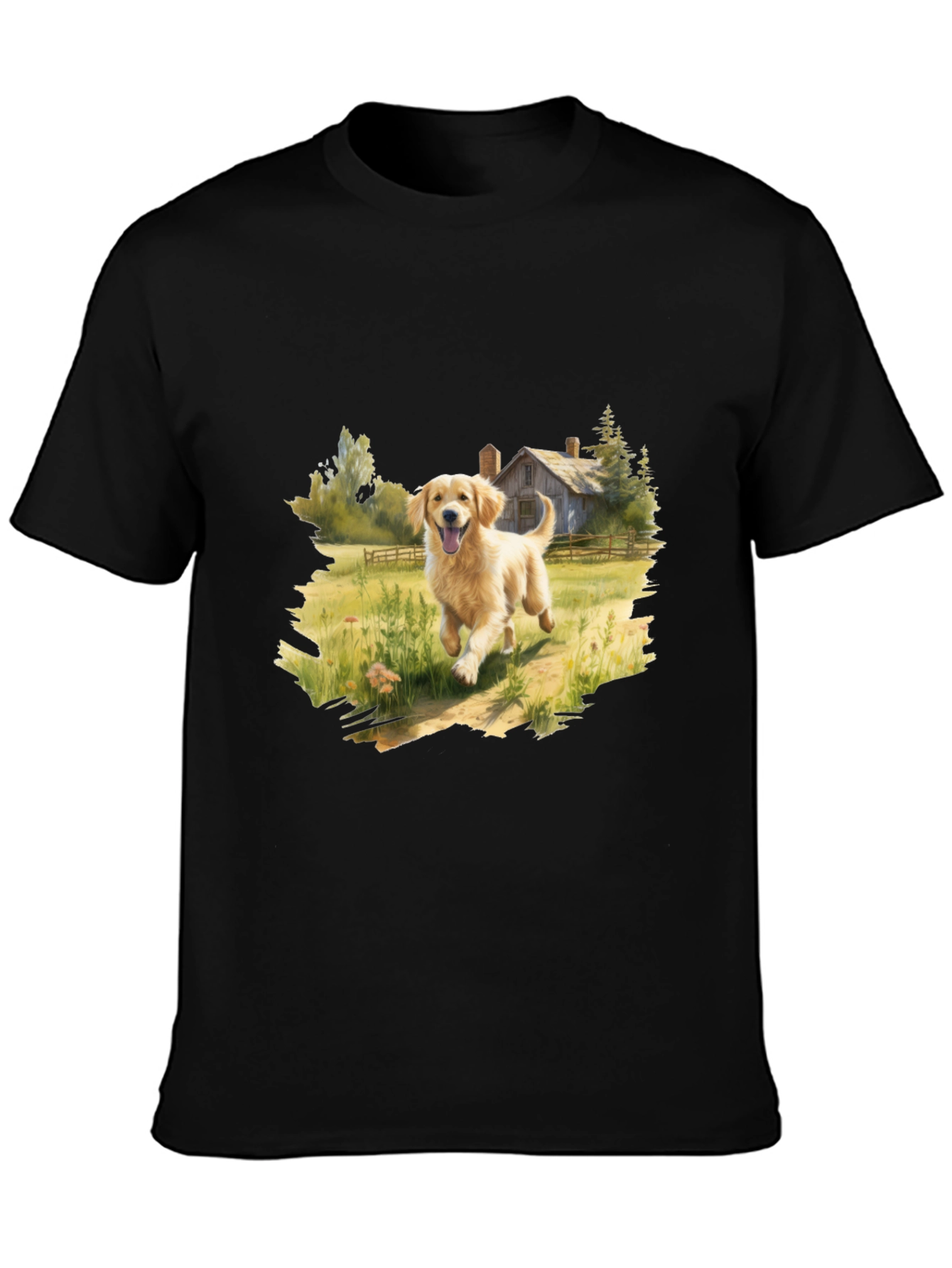 Golden Retriever T-Shirt - Farmhouse Dog Lover Tee
