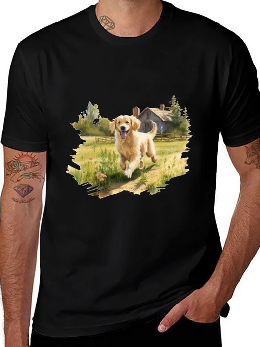 Golden Retriever T-Shirt - Farmhouse Dog Lover Tee
