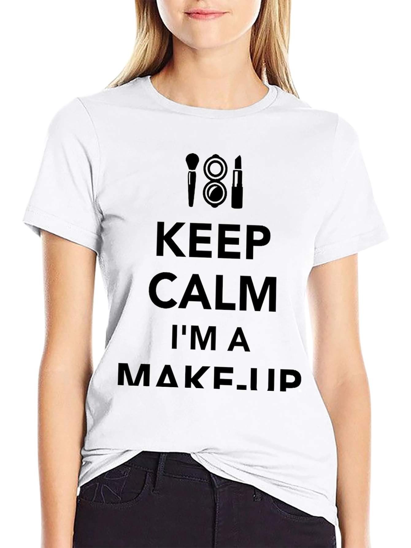 Keep Calm Im a Makeup Artist Black T-Shirt