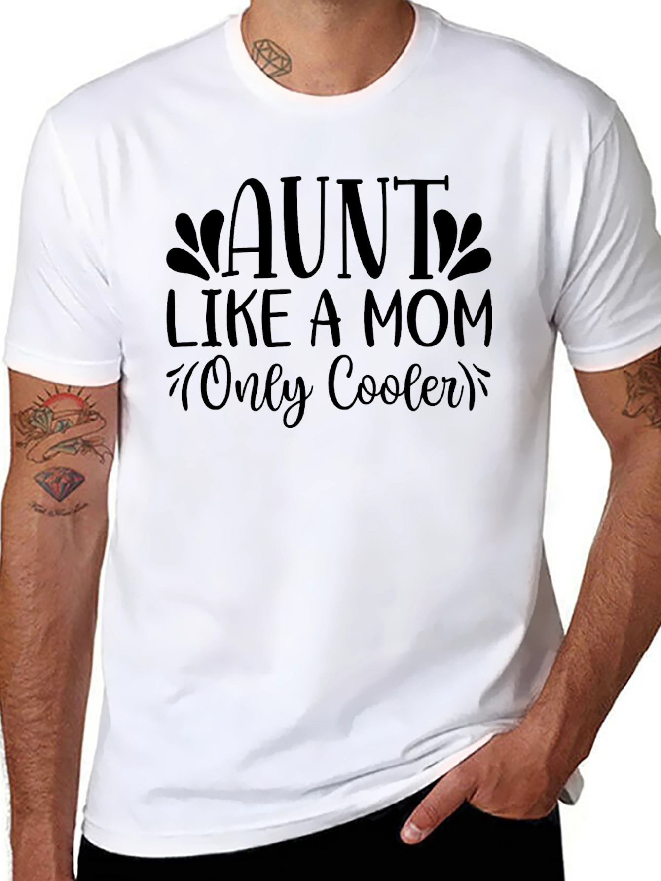 Aunt Like a Mom T-Shirt - Cool Aunt Tee