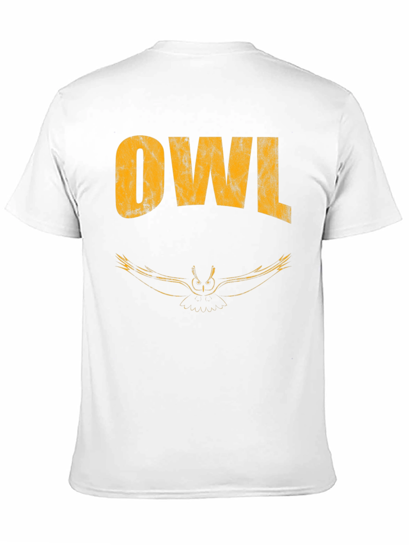 Cool Owl Graphic Print Black T-Shirt