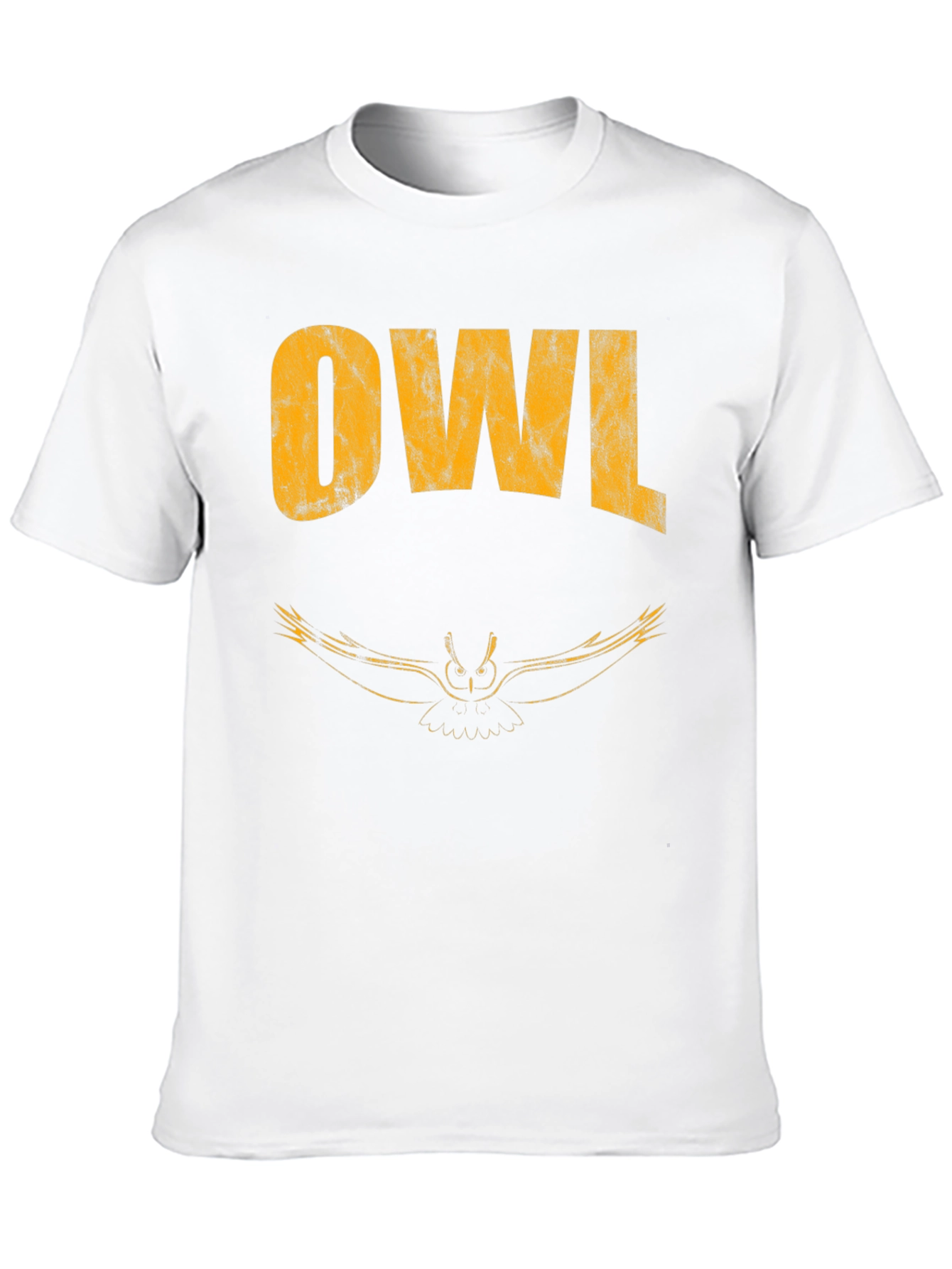 Cool Owl Graphic Print Black T-Shirt