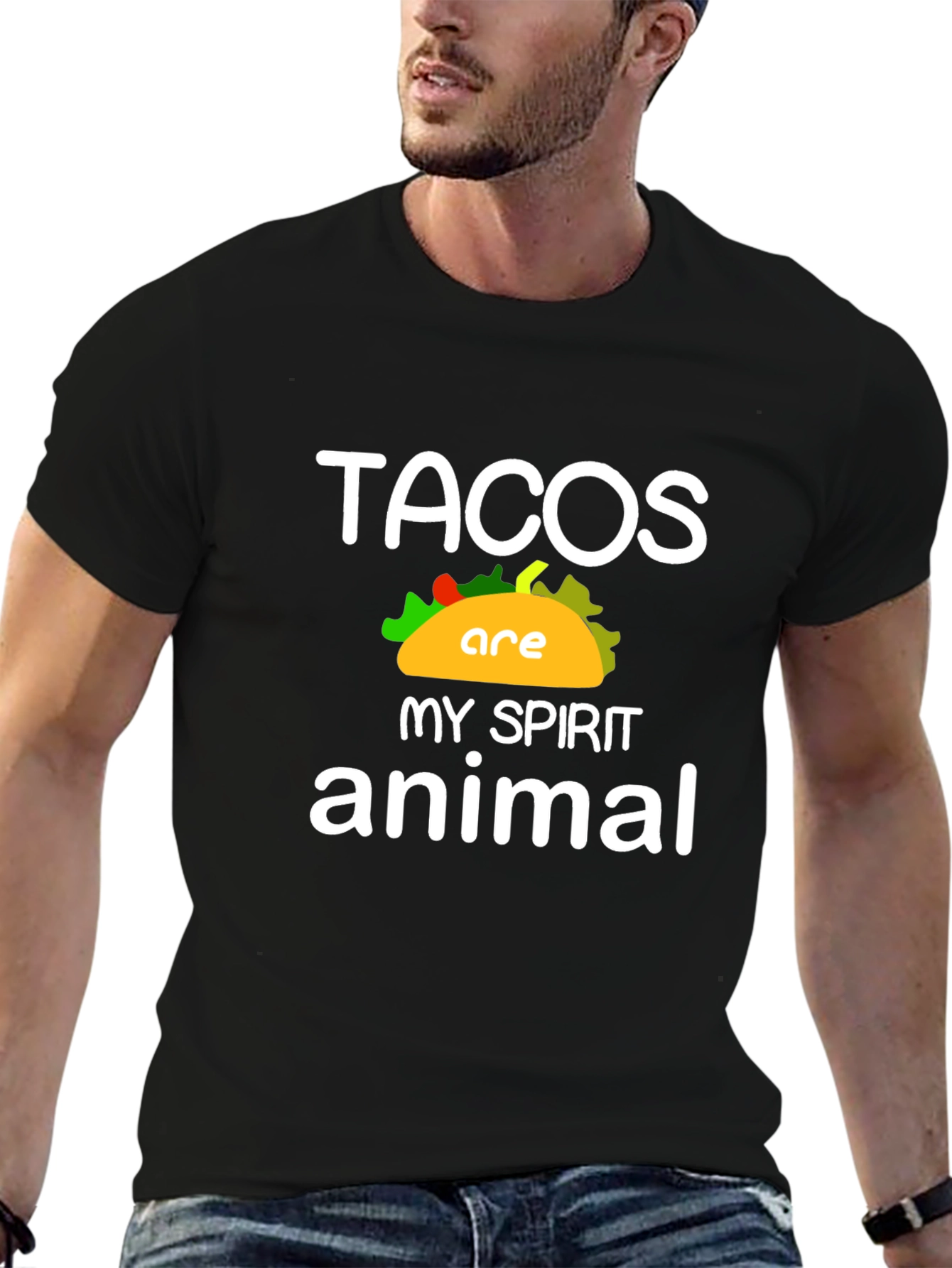 Tacos Are My Spirit Animal - Novelty Graphic T-Shirt