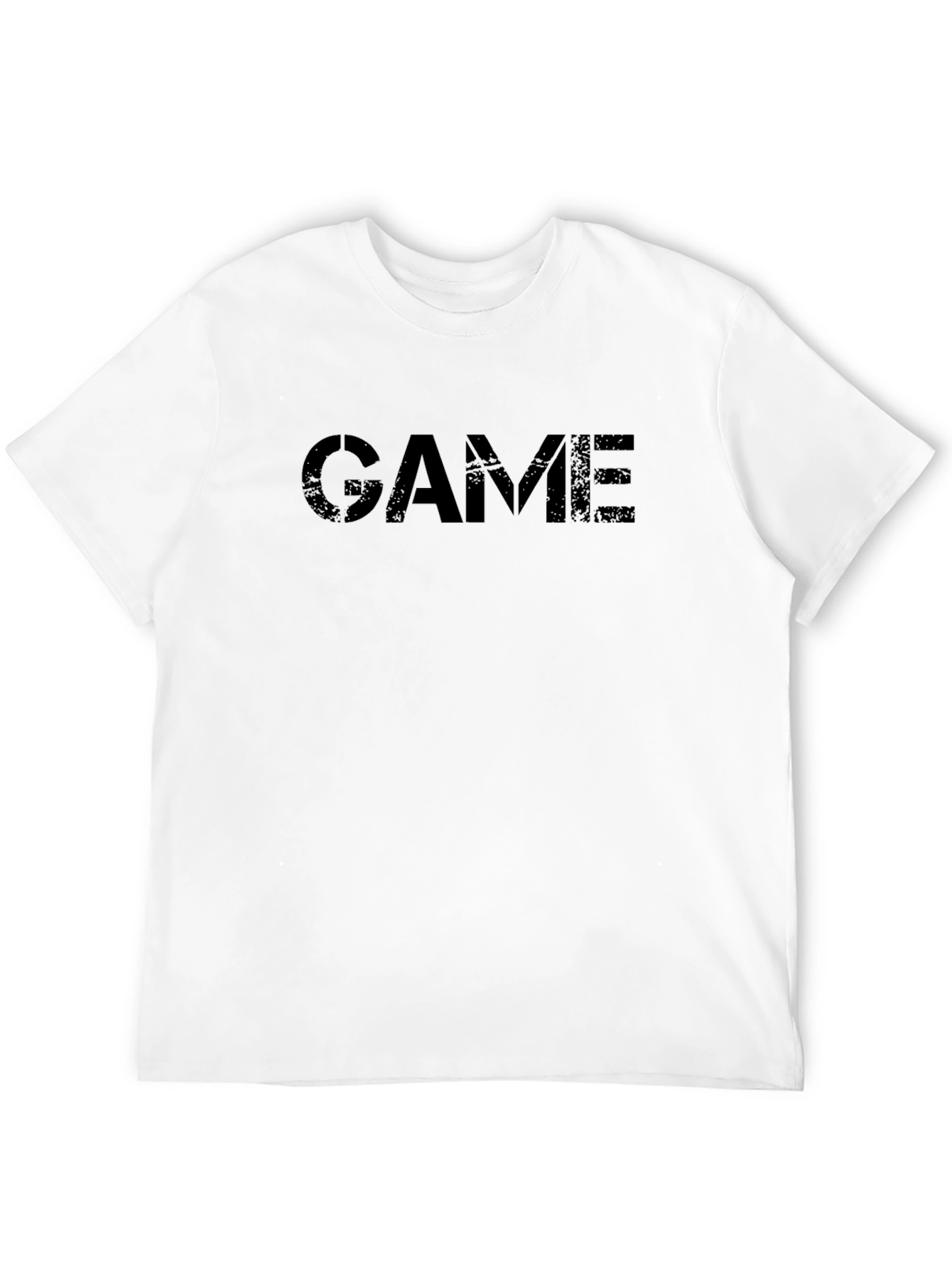 Black GAME Graphic Print T-Shirt