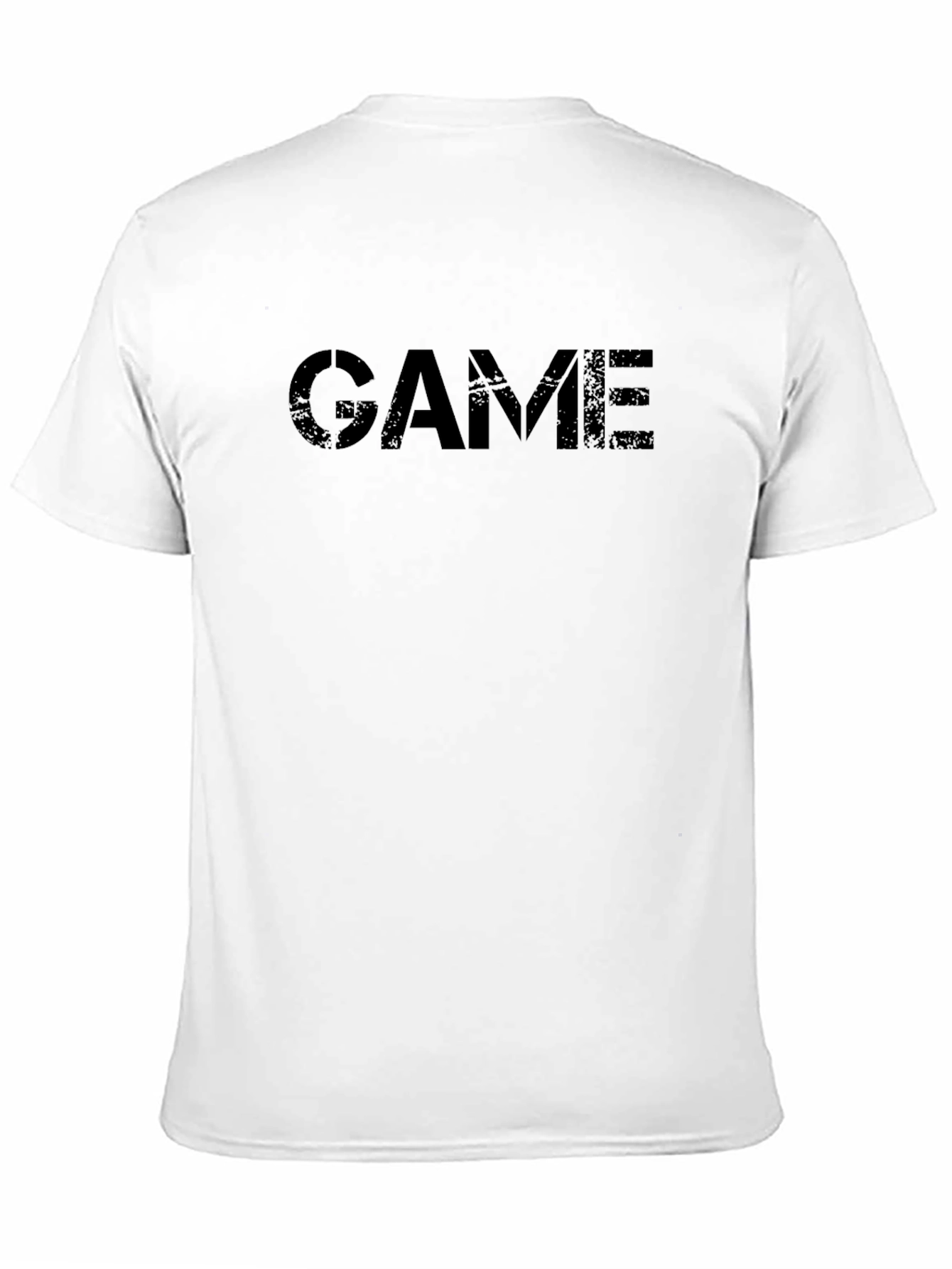 Black GAME Graphic Print T-Shirt