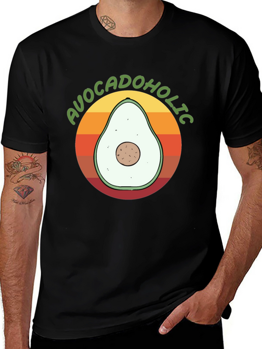 Avocadolholic Graphic T-Shirt - Retro Style