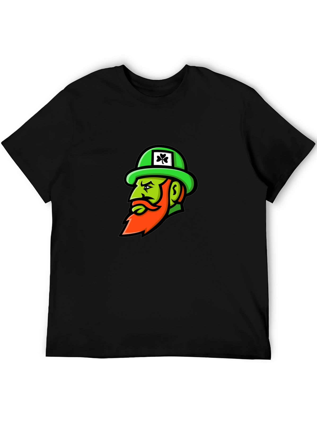 St. Patricks Day Leprechaun Black T-Shirt