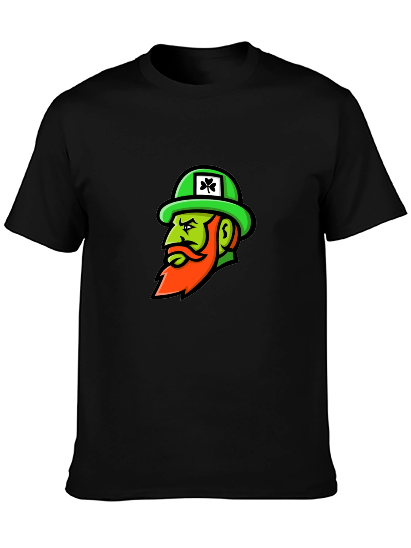 St. Patricks Day Leprechaun Black T-Shirt