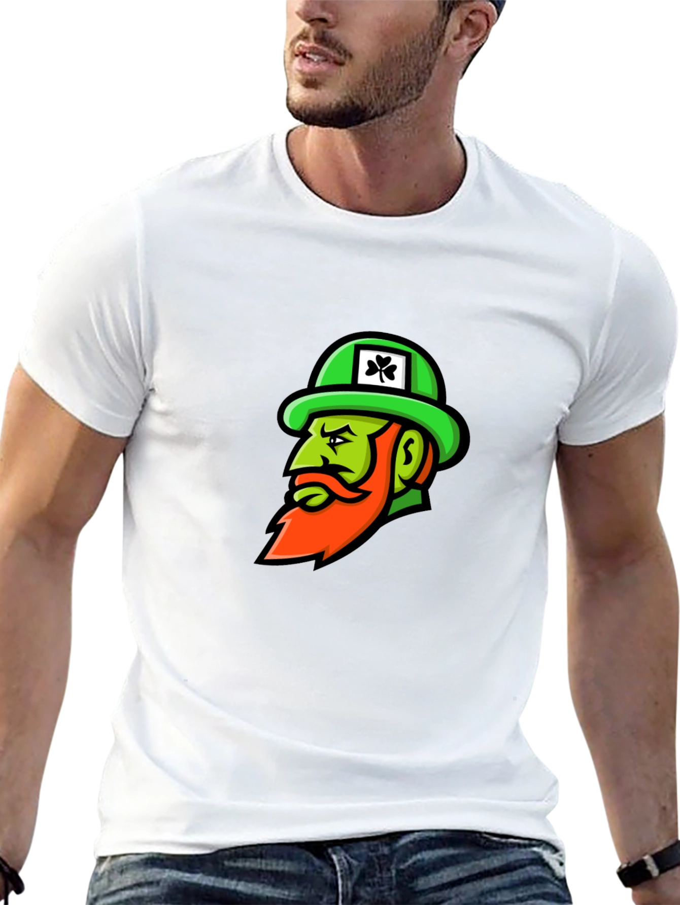 St. Patricks Day Leprechaun Black T-Shirt