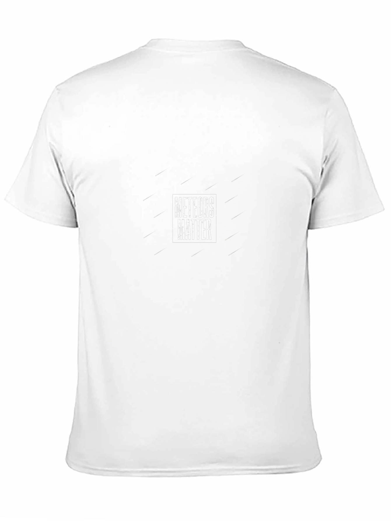 Meteors Matter Graphic Print Black T-Shirt