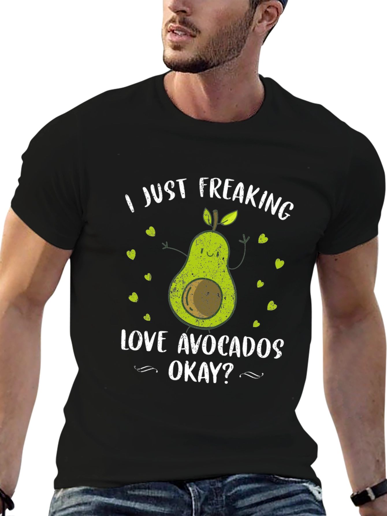 I Just Freaking Love Avocados Black T-Shirt