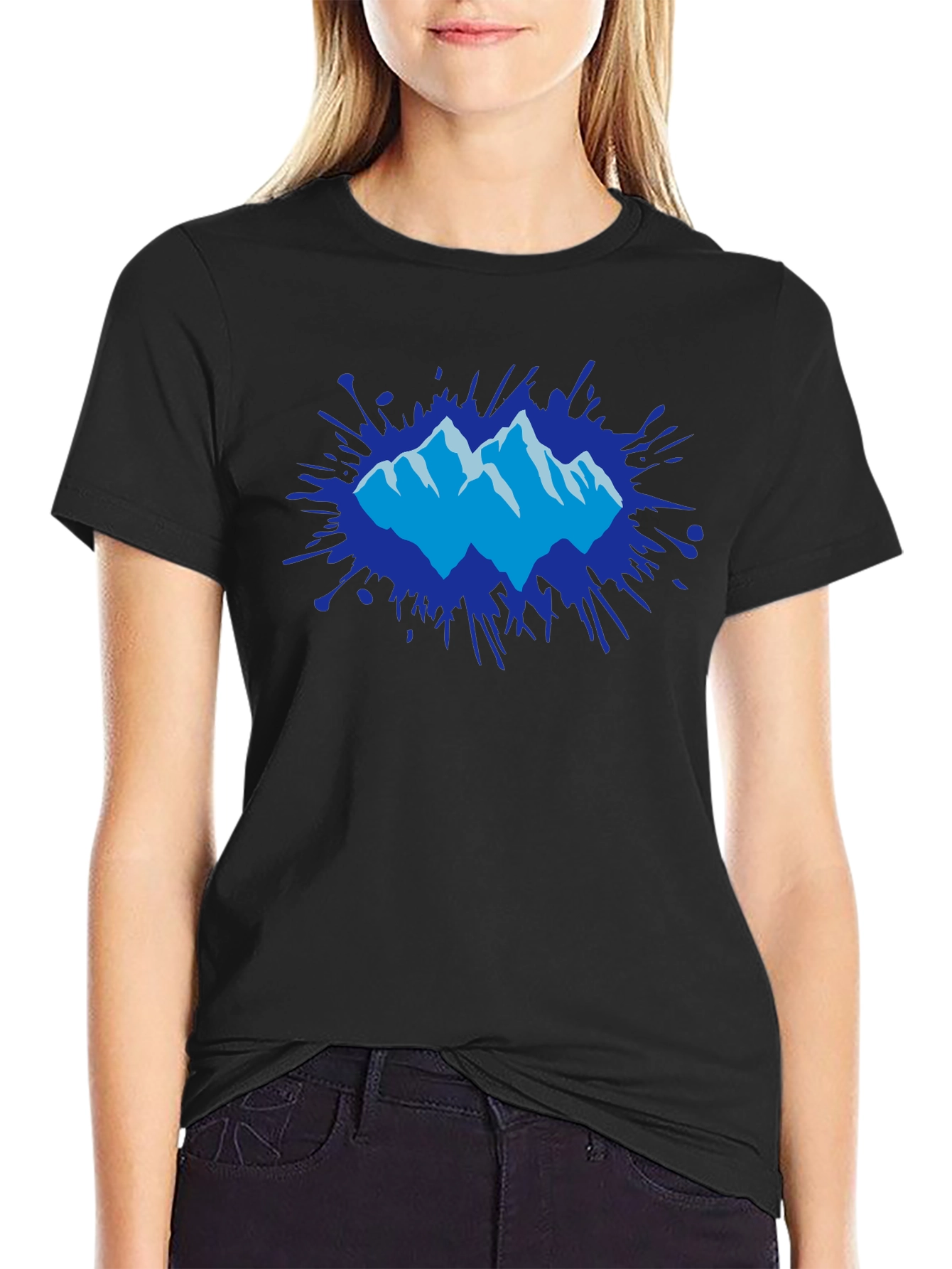 Mountain Splatter Graphic Tee