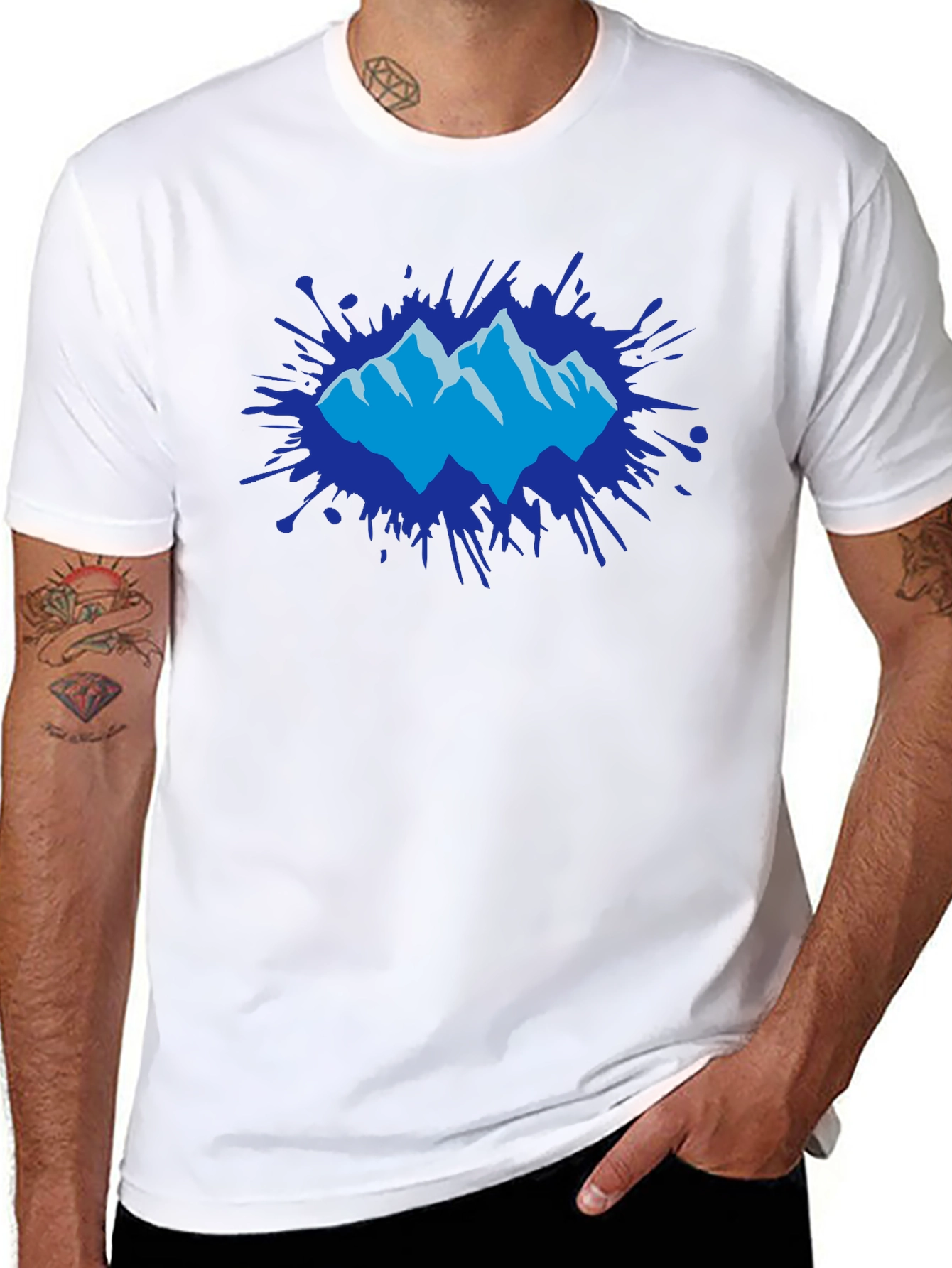 Mountain Splatter Graphic Tee