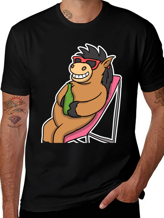 Cool Horse T-Shirt: Beach Vibes