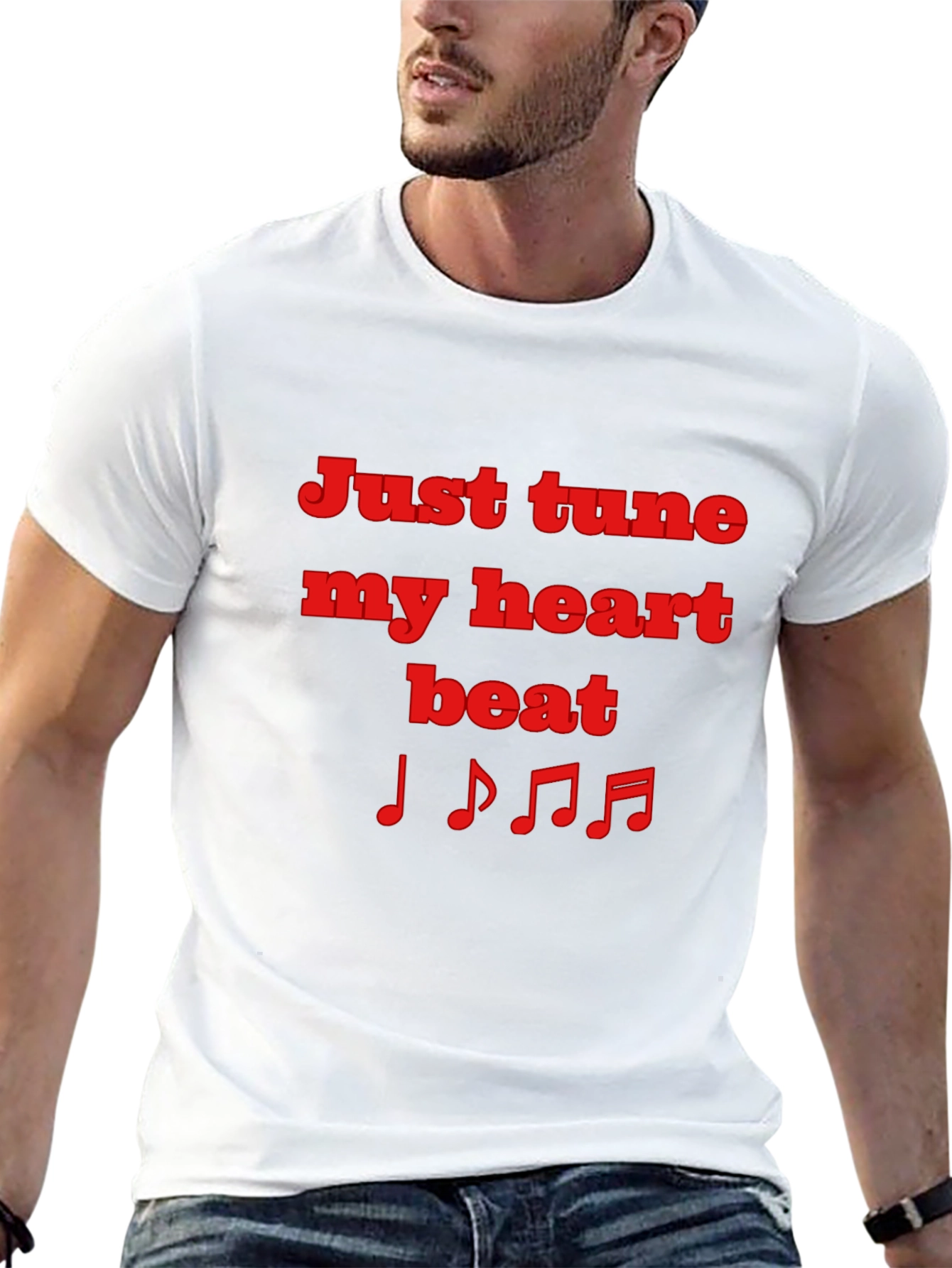 Tune My Heart Beat Graphic T-Shirt