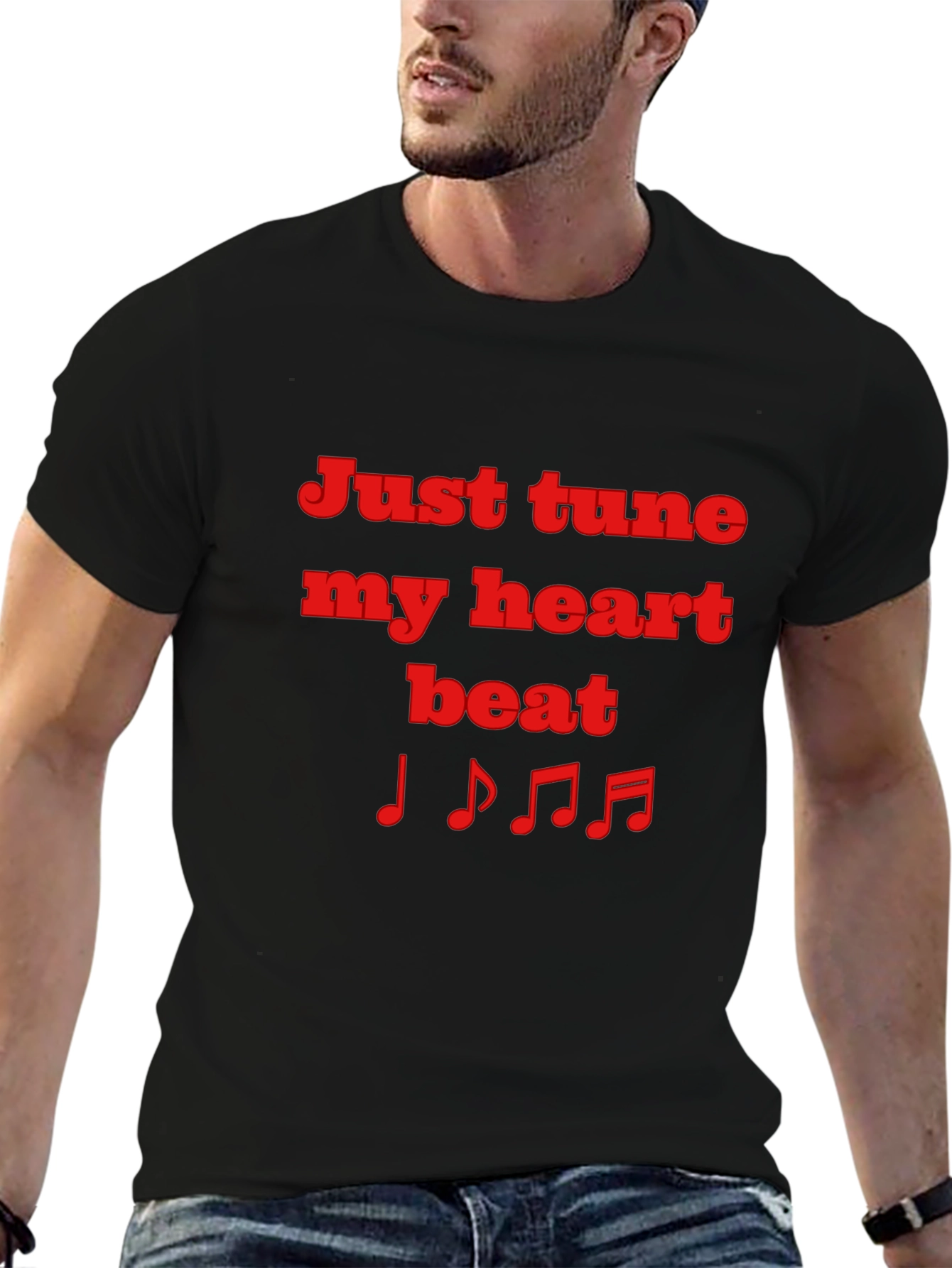 Tune My Heart Beat Graphic T-Shirt