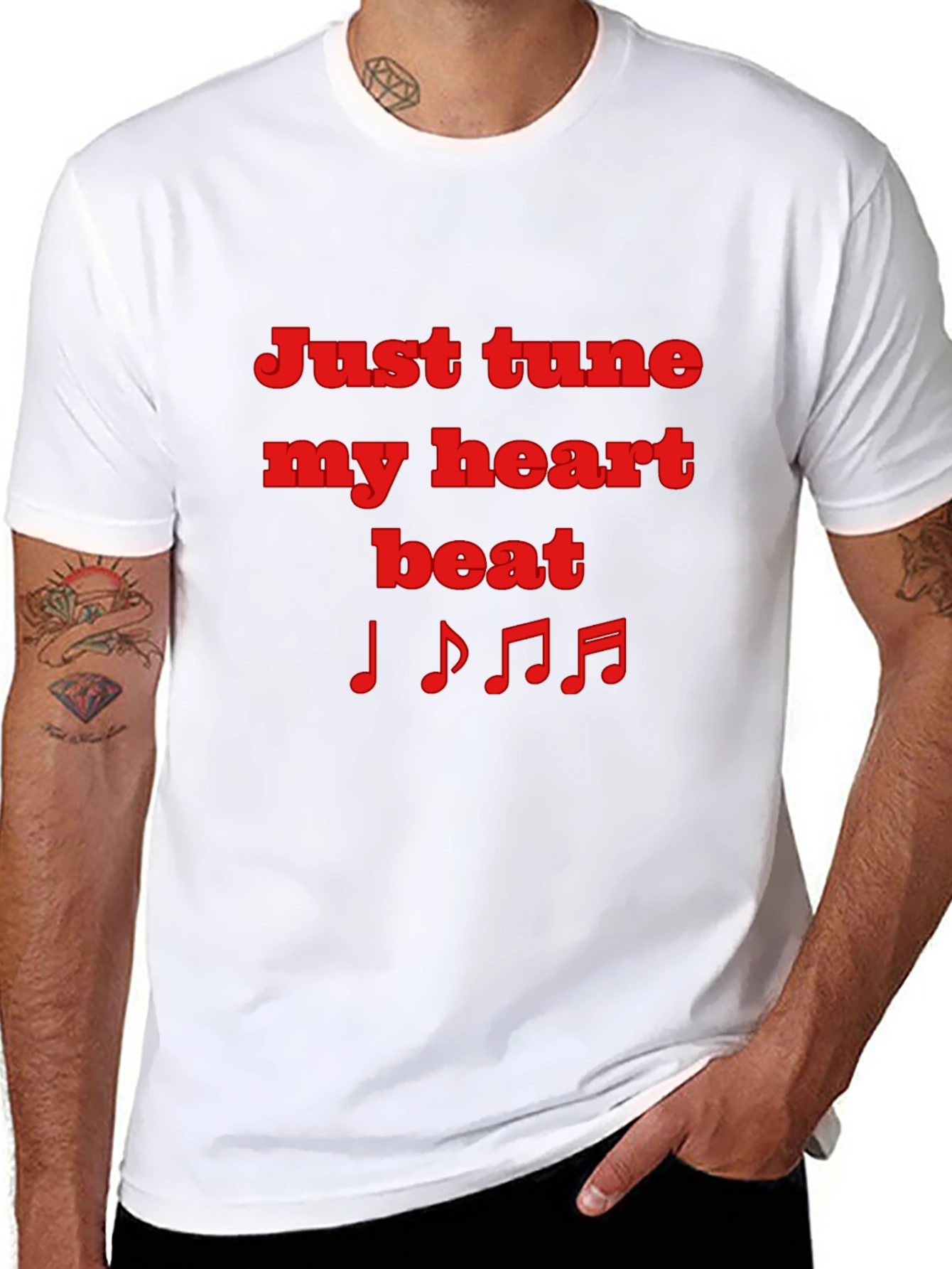 Tune My Heart Beat Graphic T-Shirt
