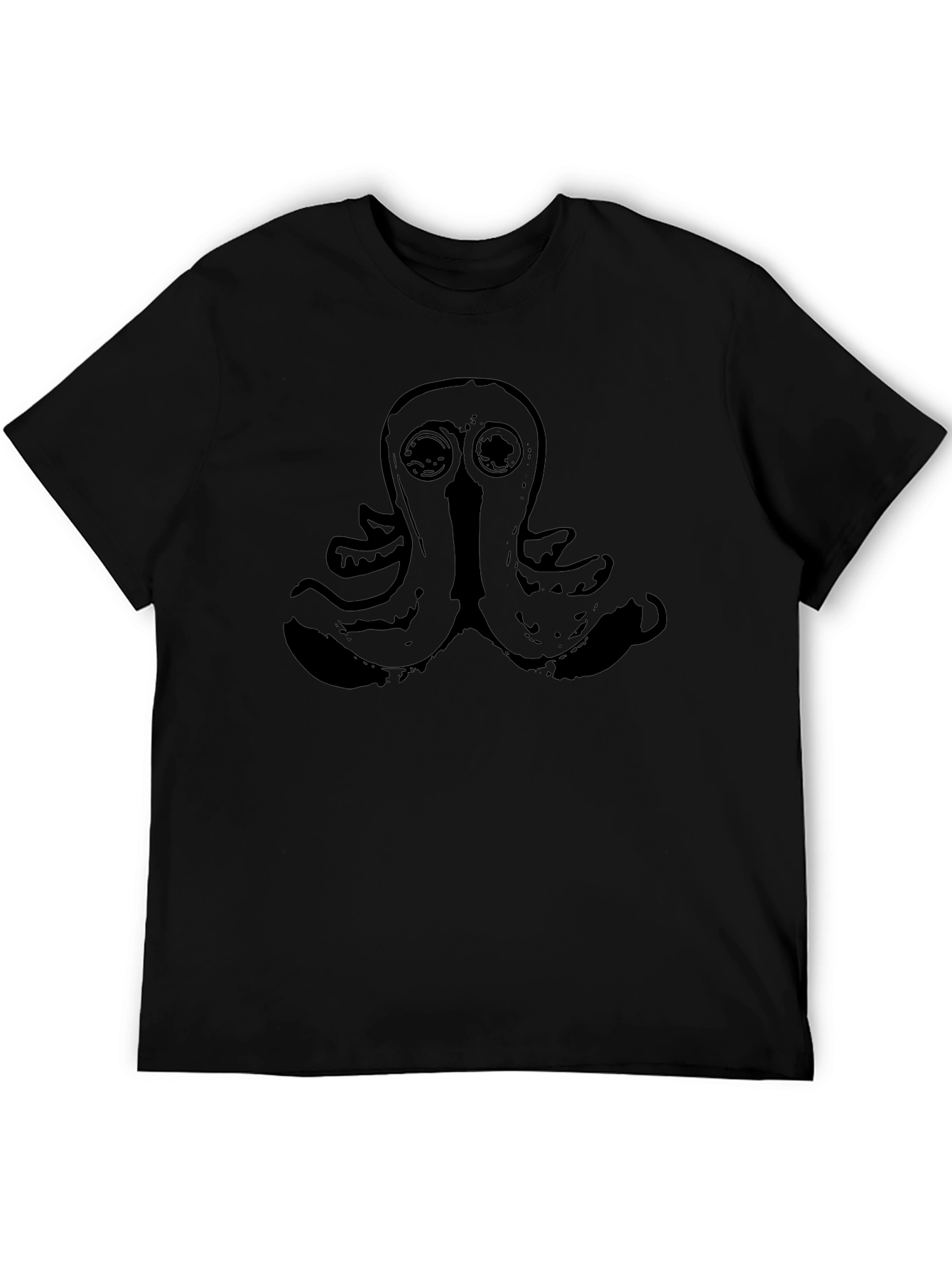 Black Octopus Graphic T-Shirt - Unique Design