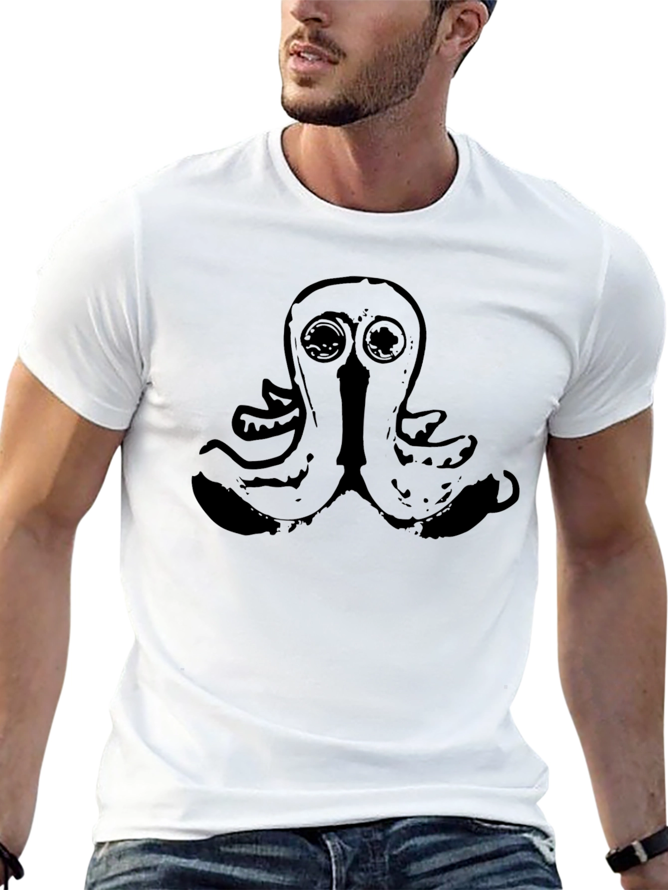 Black Octopus Graphic T-Shirt - Unique Design