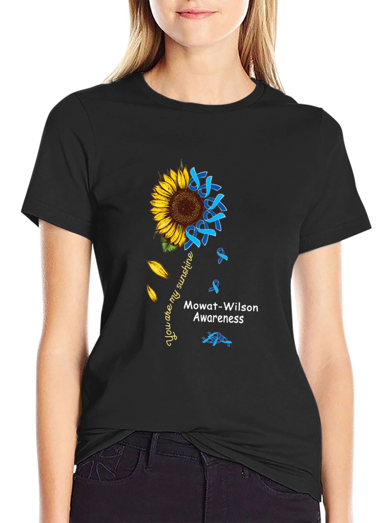 Mowat-Wilson Awareness Sunflower T-Shirt