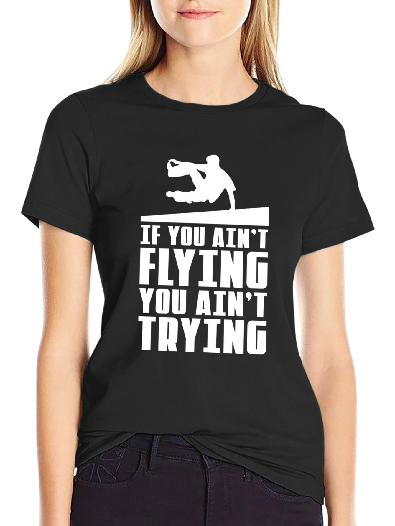 Flying Parkour Black T-Shirt
