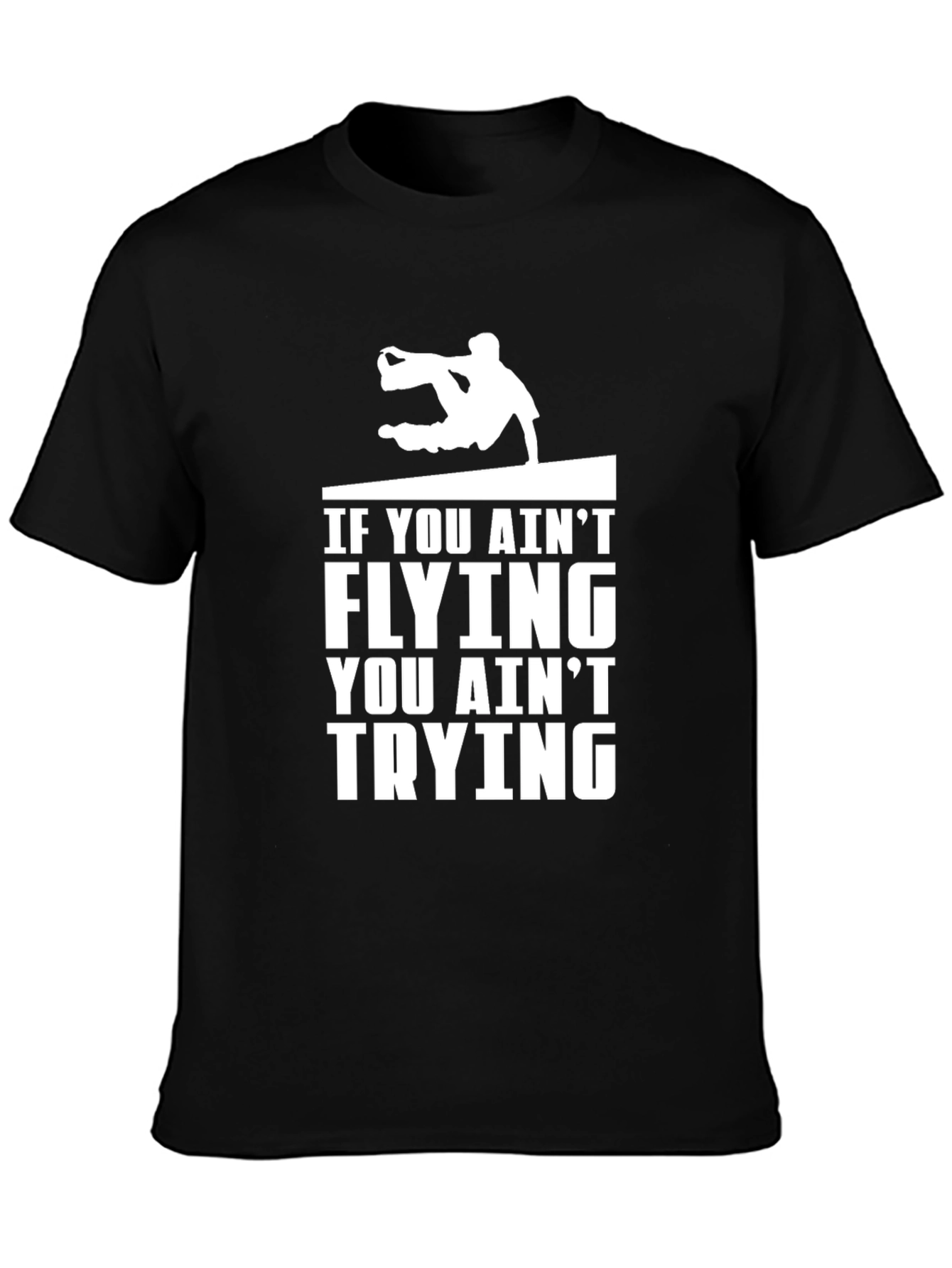 Flying Parkour Black T-Shirt