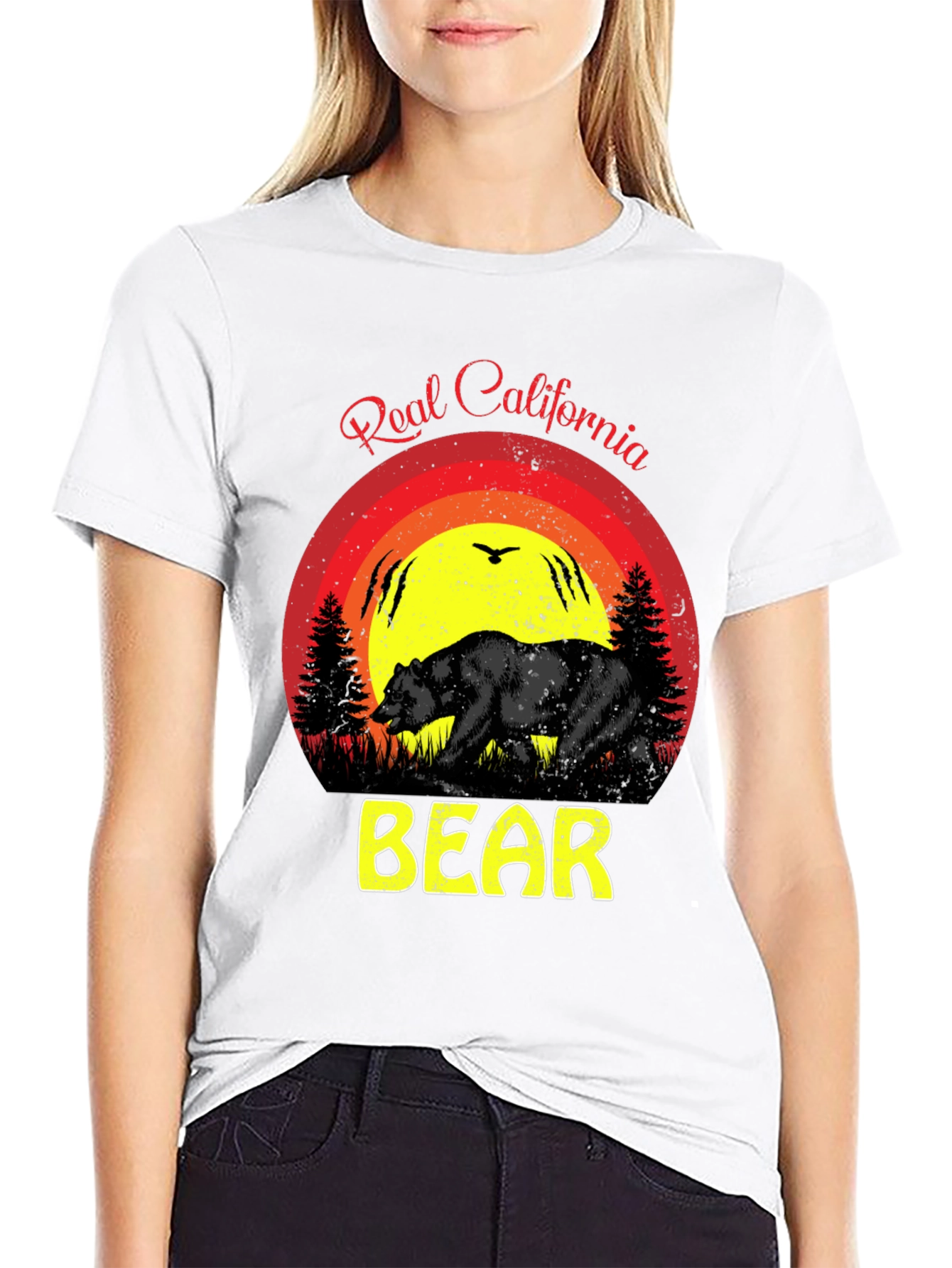 Real California Bear Graphic Tee