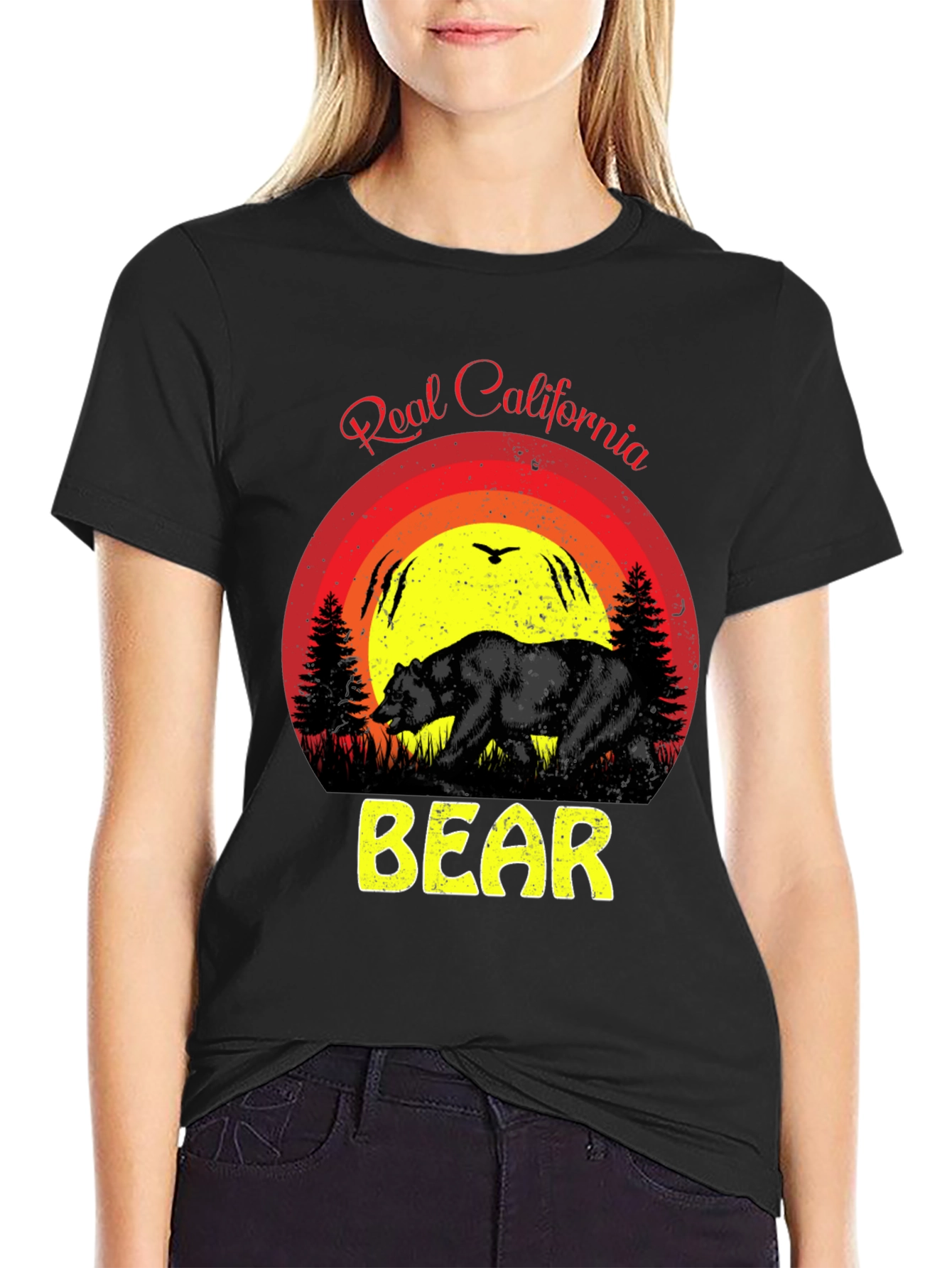 Real California Bear Graphic Tee