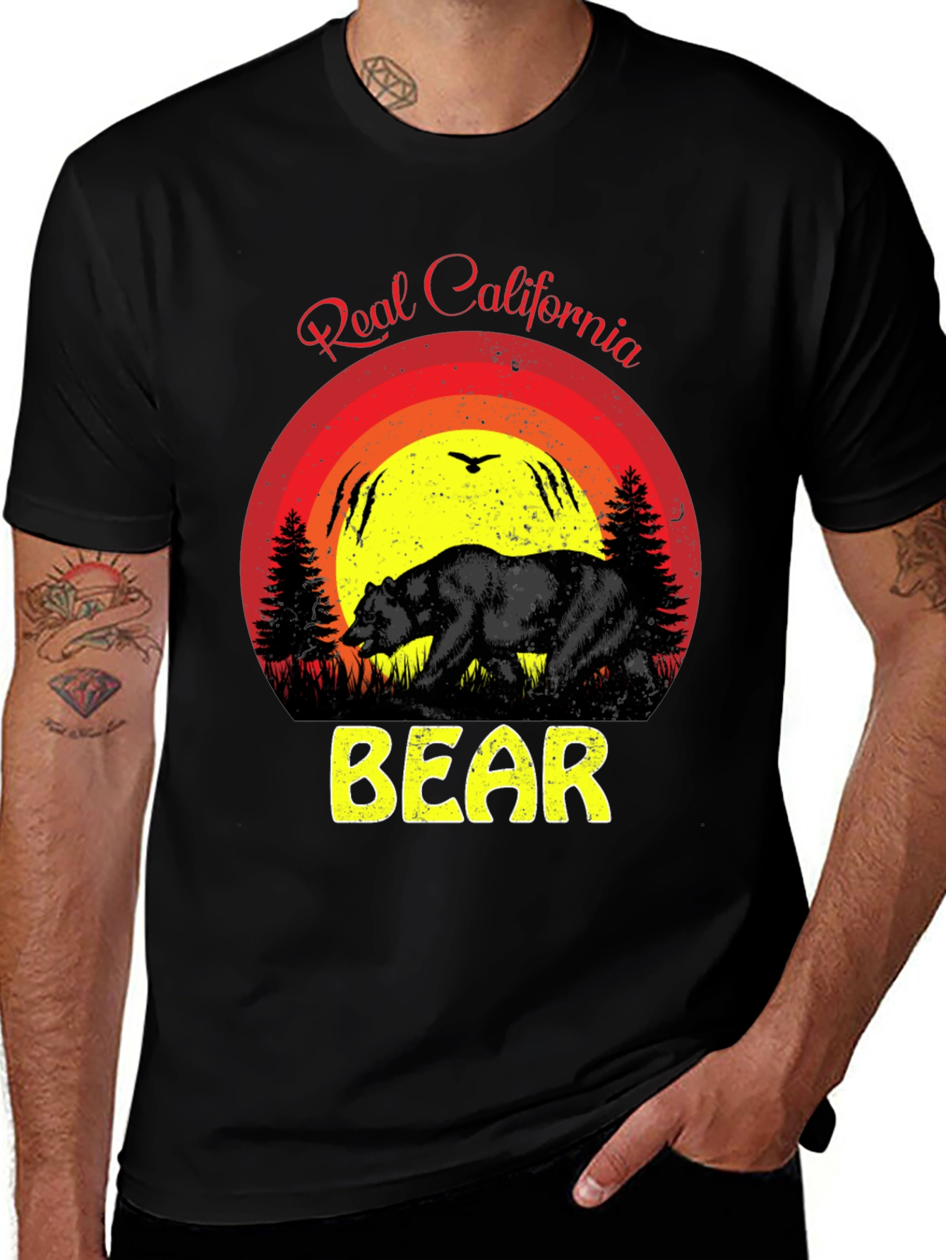 Real California Bear Graphic Tee