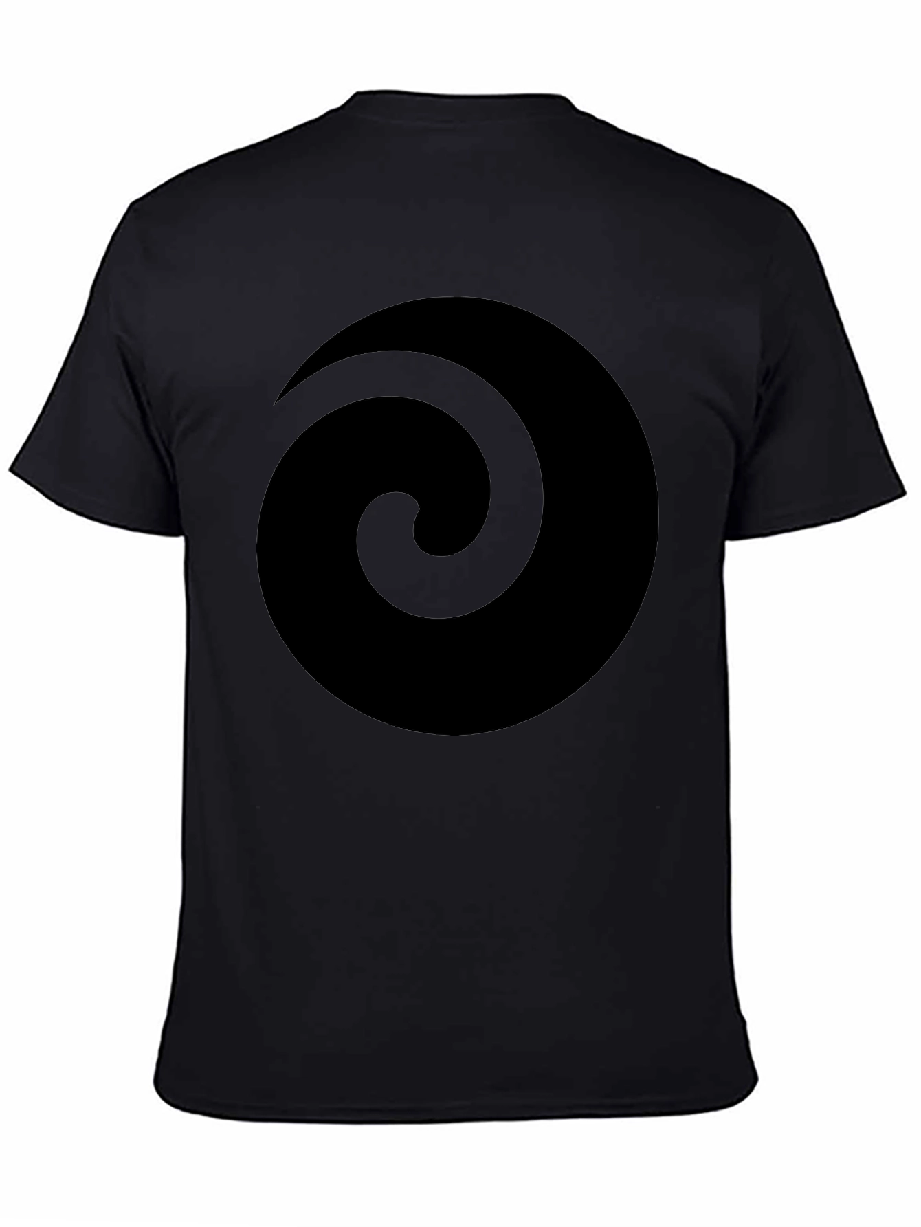 Spiral Graphic Black T-Shirt