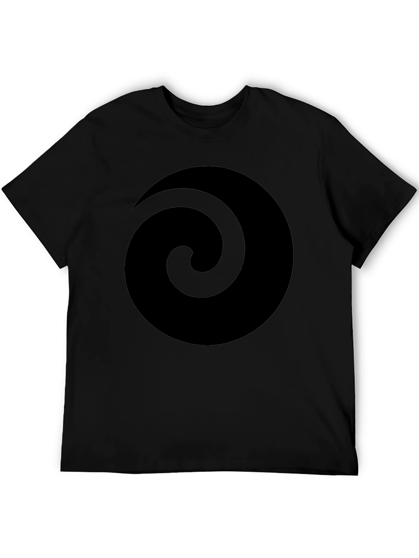 Spiral Graphic Black T-Shirt