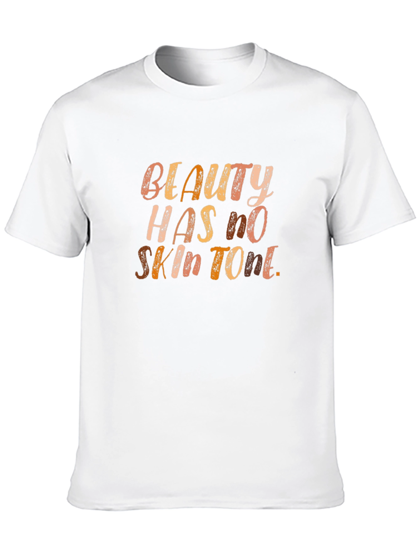 Beauty Has No Skin Tone Graphic Tee - Black