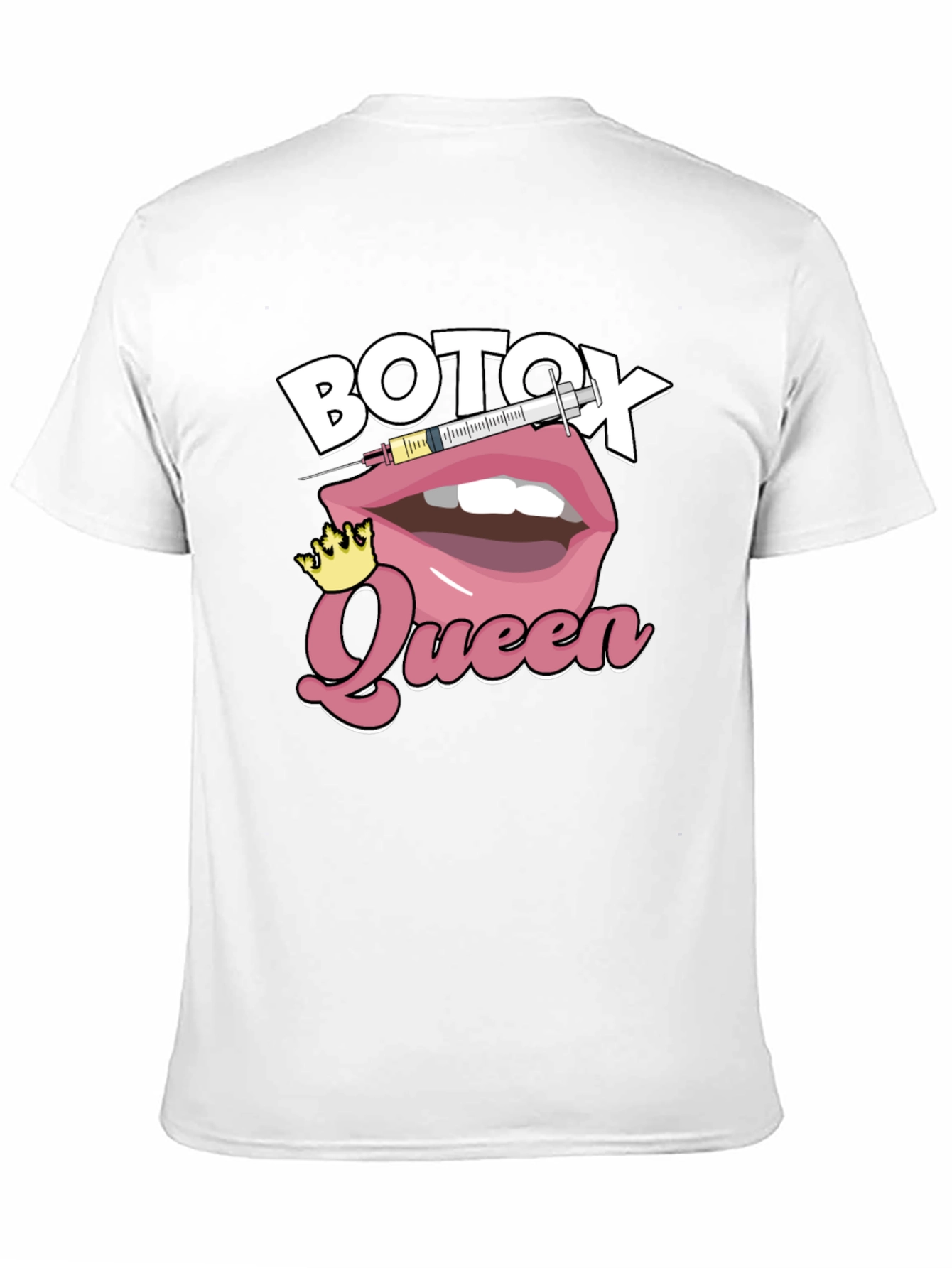 Botox Queen Graphic T-Shirt - Black Cotton Blend