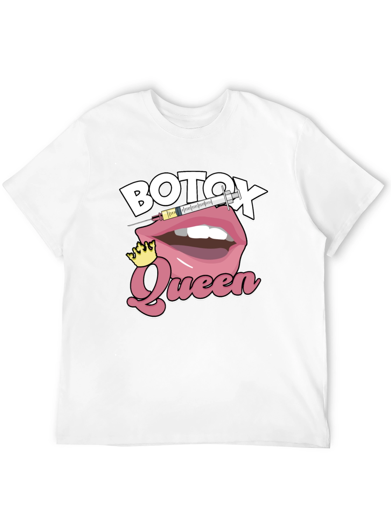 Botox Queen Graphic T-Shirt - Black Cotton Blend