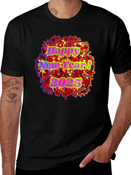Happy New Year 2025 Graphic T-Shirt