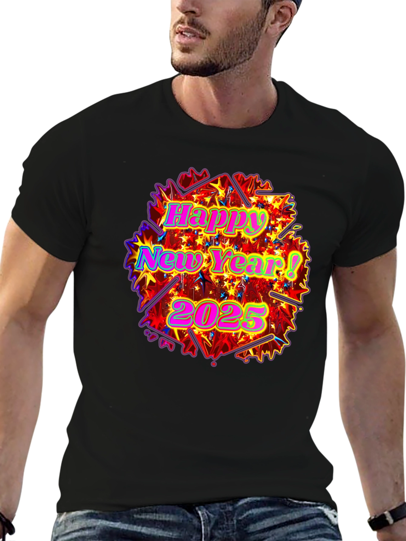 Happy New Year 2025 Graphic T-Shirt