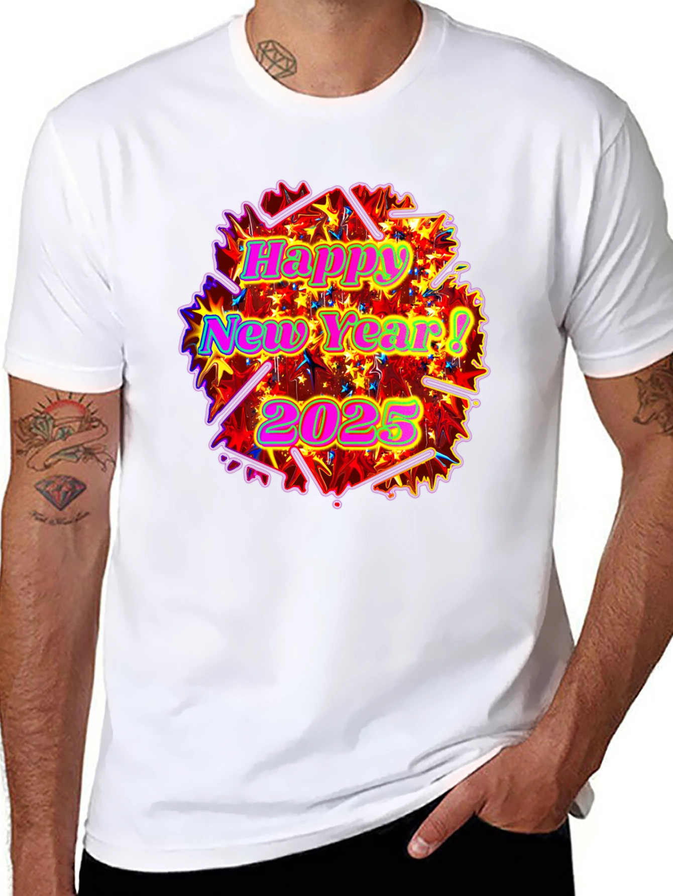 Happy New Year 2025 Graphic T-Shirt