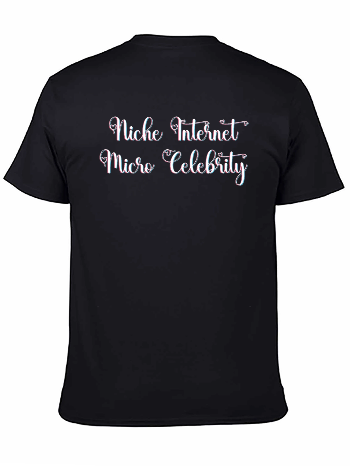 Niche Internet Micro Celebrity Black T-Shirt
