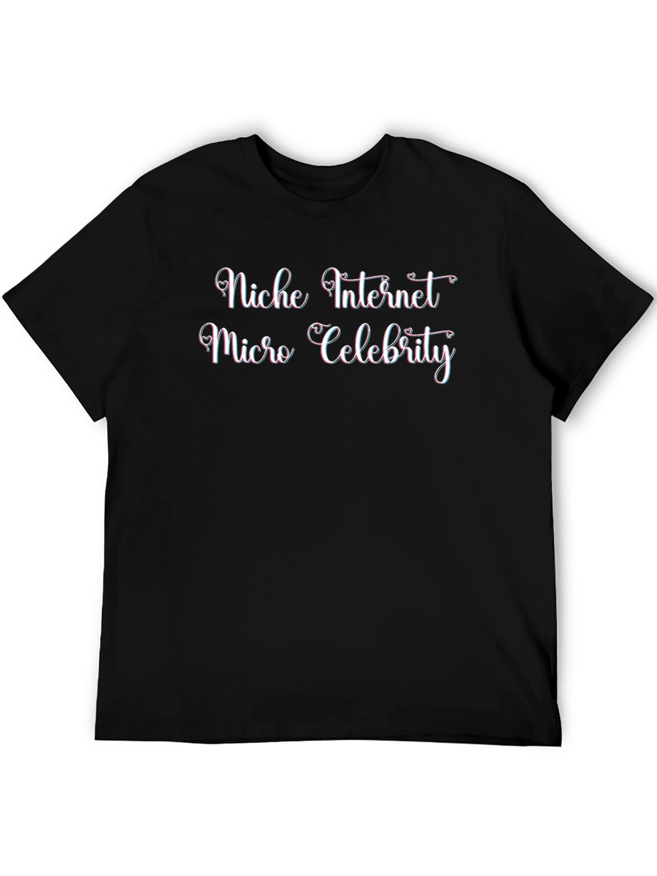 Niche Internet Micro Celebrity Black T-Shirt
