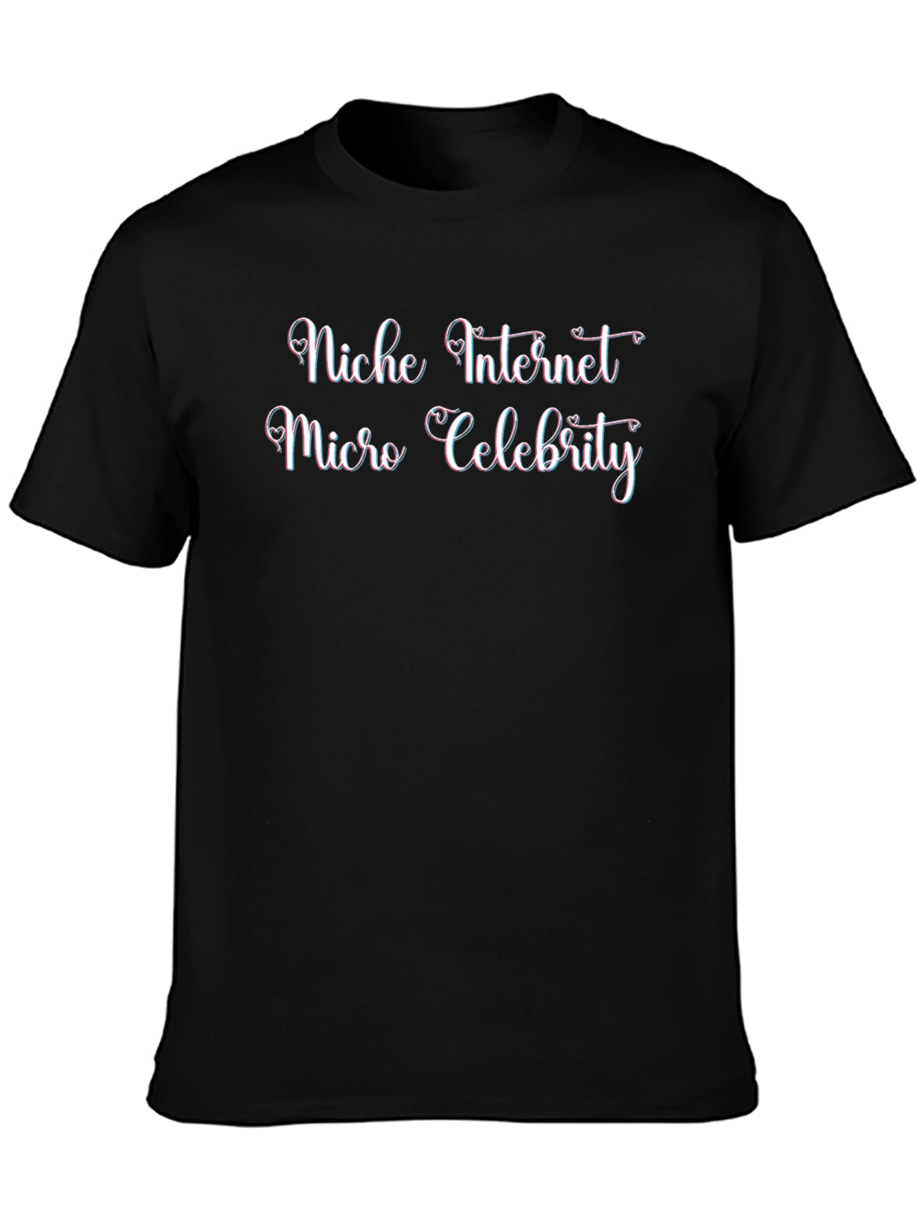 Niche Internet Micro Celebrity Black T-Shirt