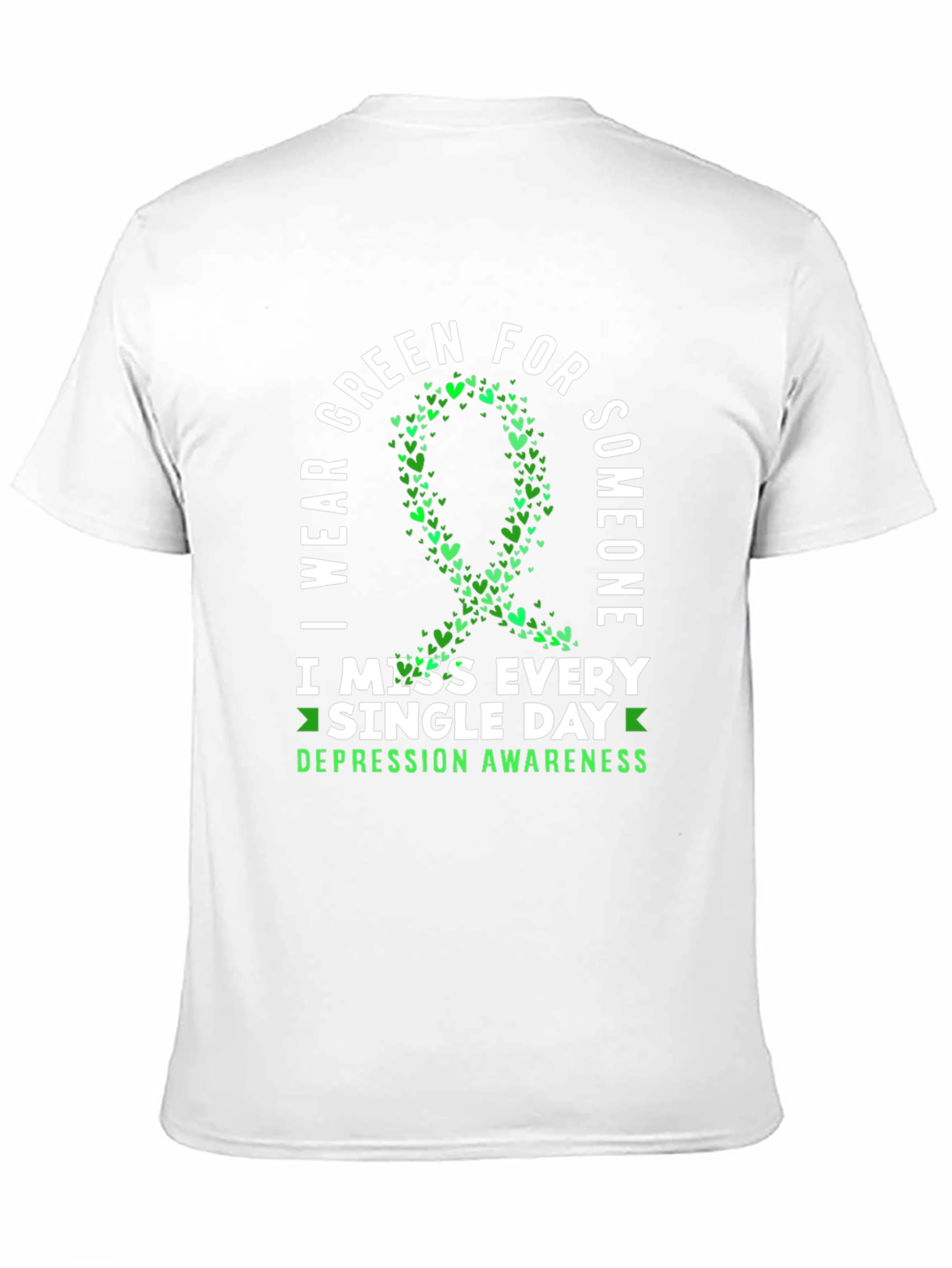 Green Ribbon Depression Awareness T-Shirt