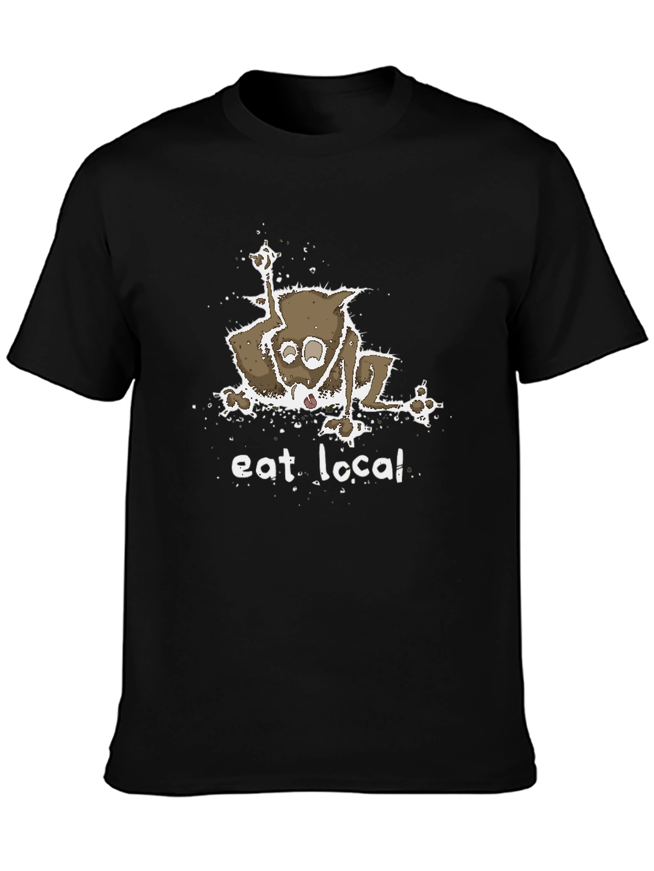 Eat Local T-Shirt - Funny Opossum Design