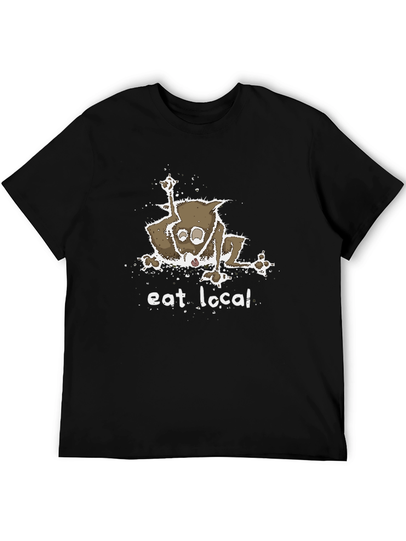 Eat Local T-Shirt - Funny Opossum Design