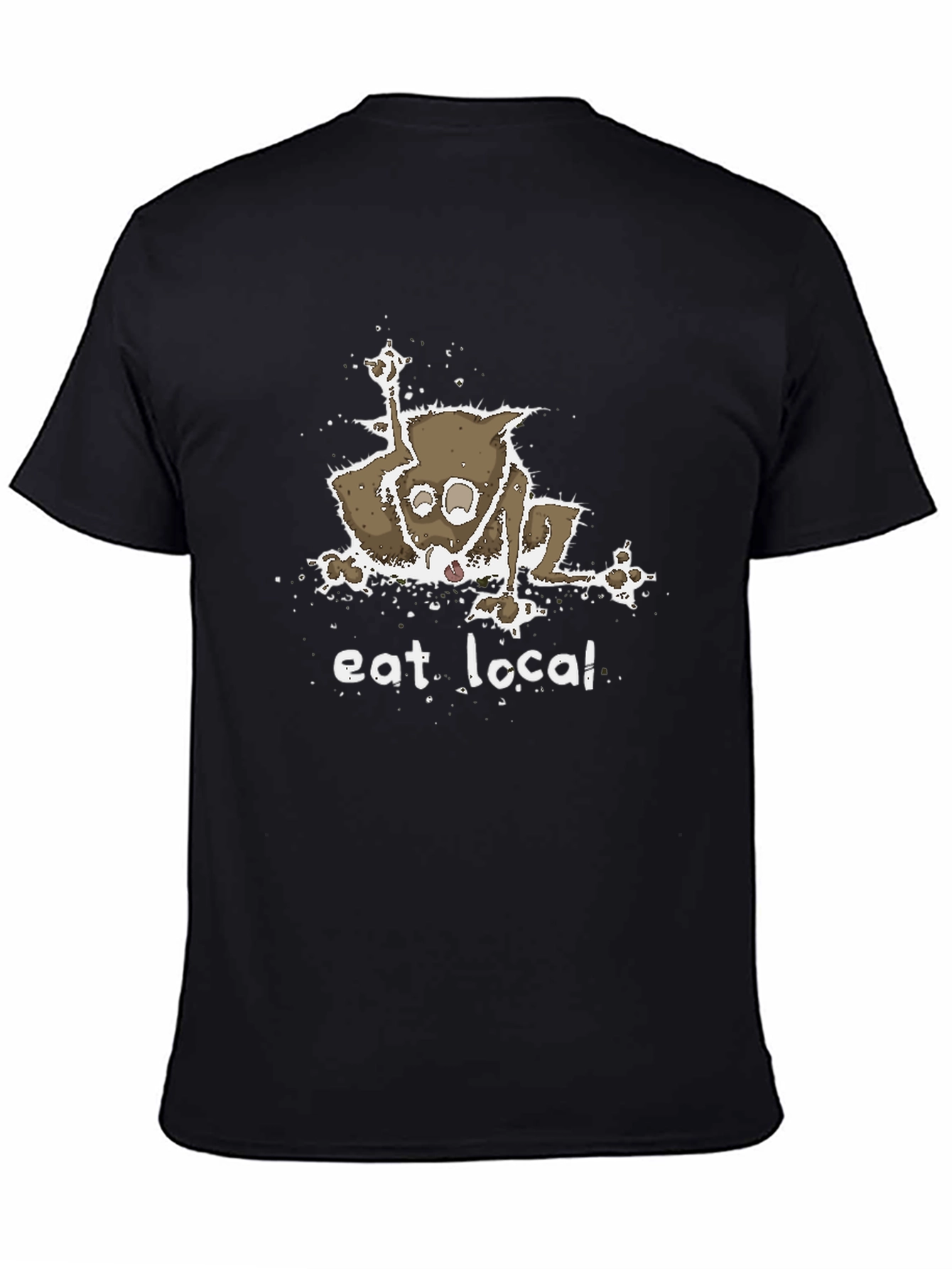 Eat Local T-Shirt - Funny Opossum Design