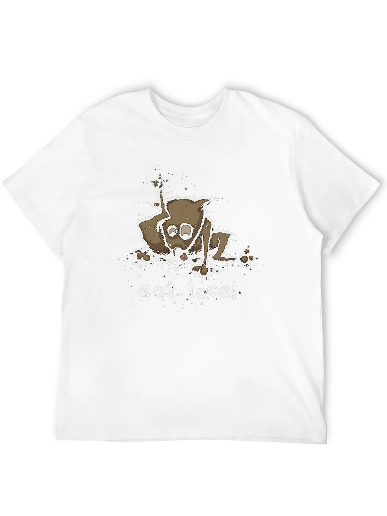 Eat Local T-Shirt - Funny Opossum Design