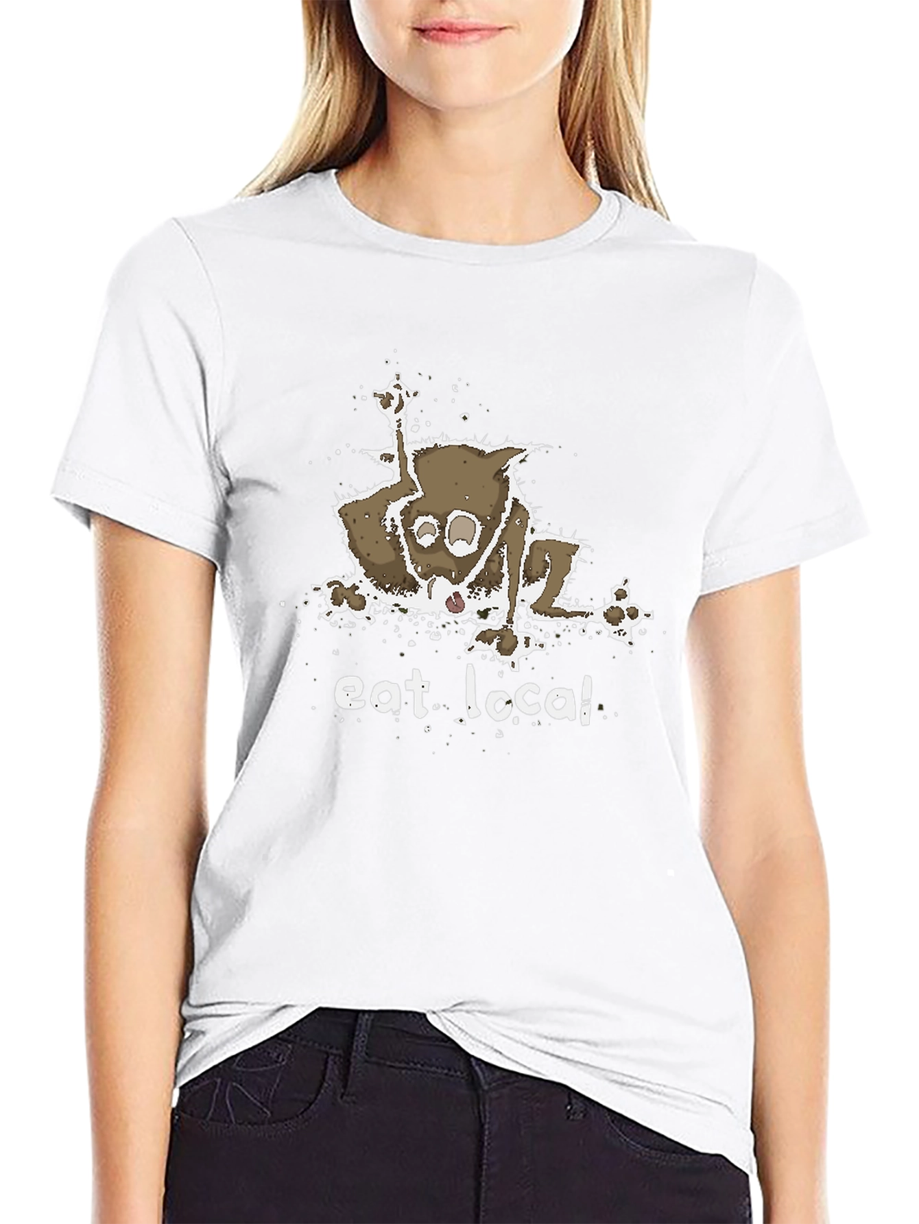 Eat Local T-Shirt - Funny Opossum Design