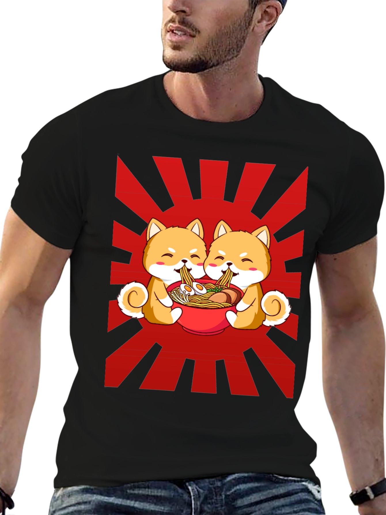 Shiba Ramen Black T-Shirt