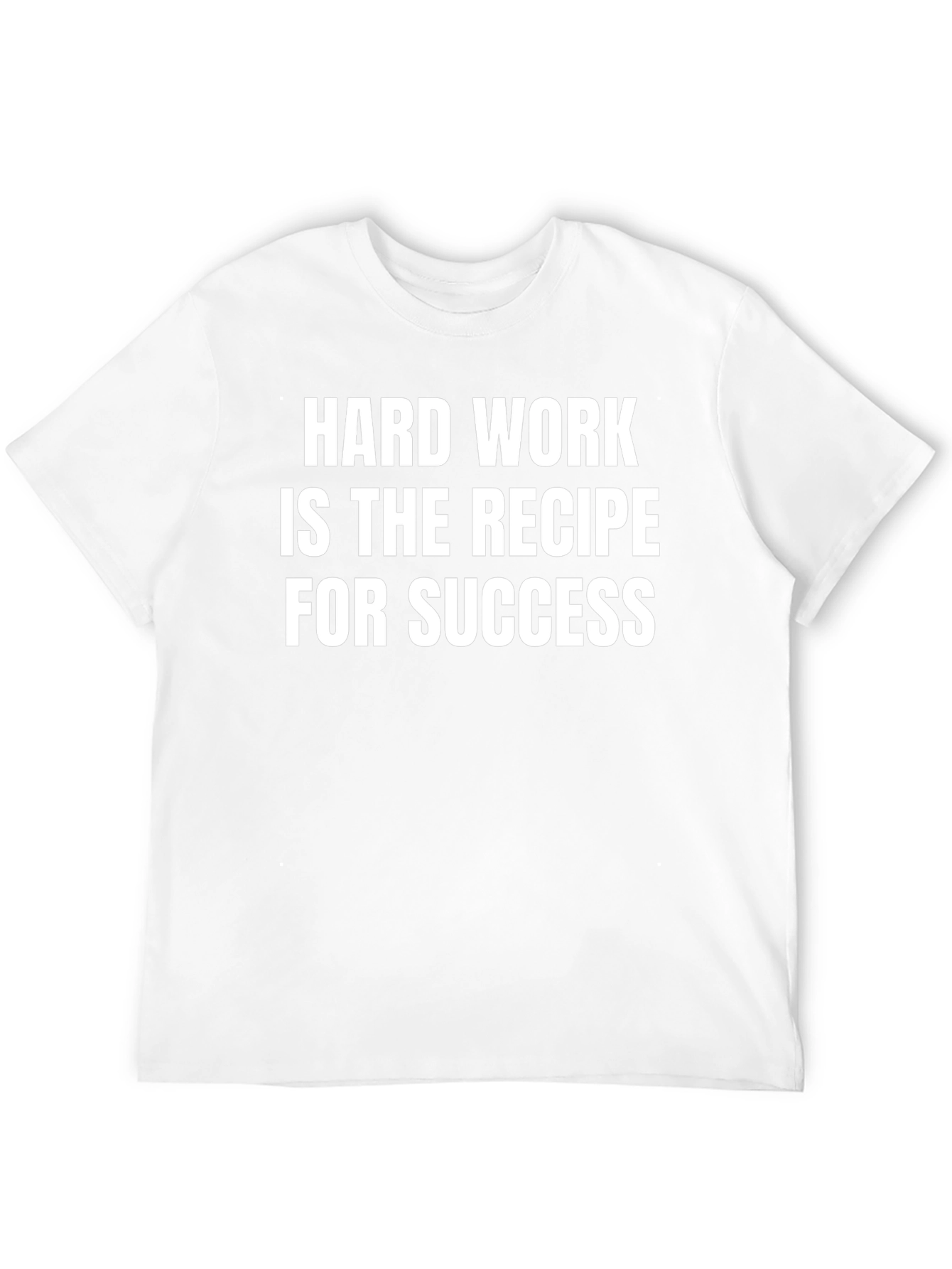 Hard Work Success T-Shirt - Black Crew Neck