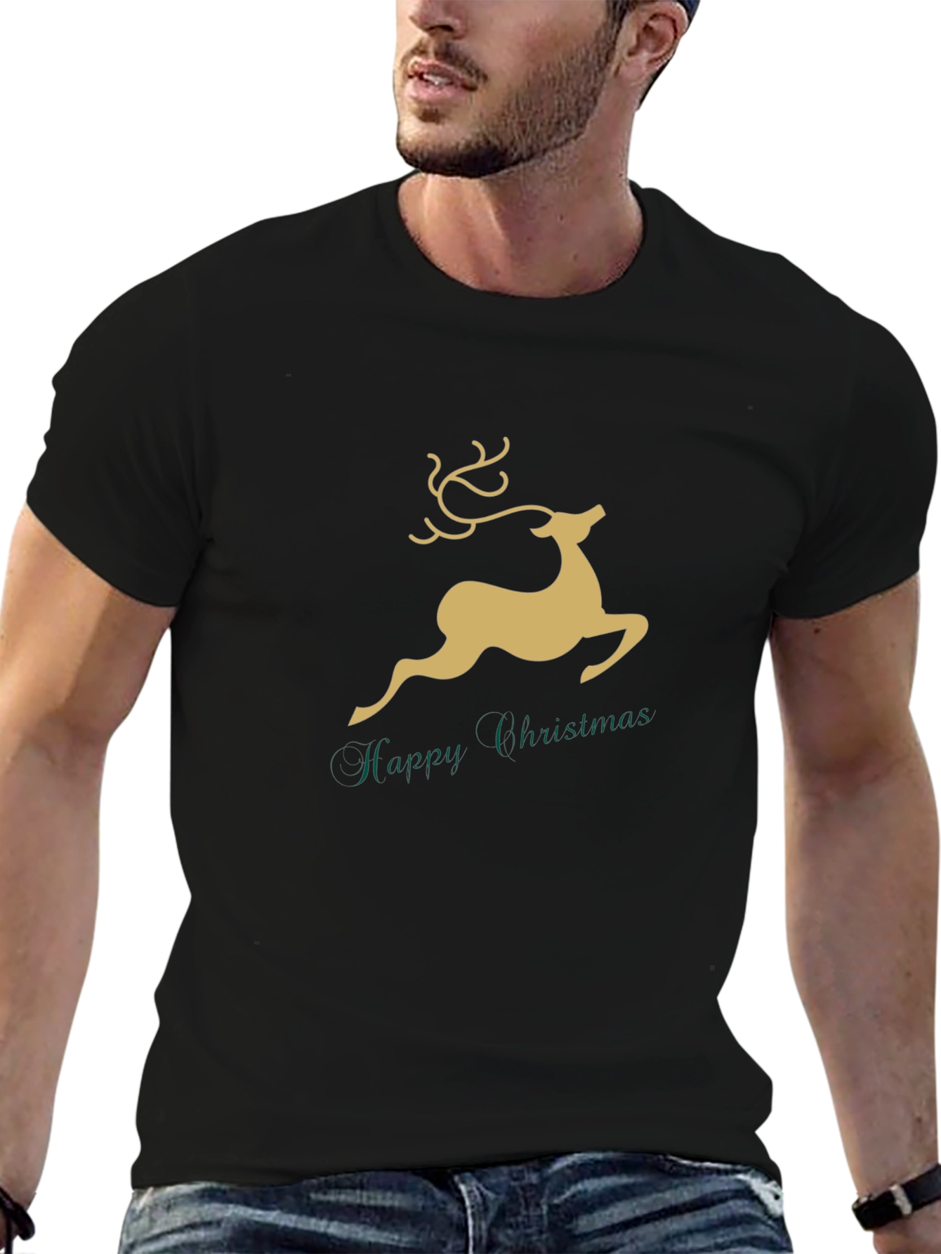 Festive Reindeer Christmas T-Shirt