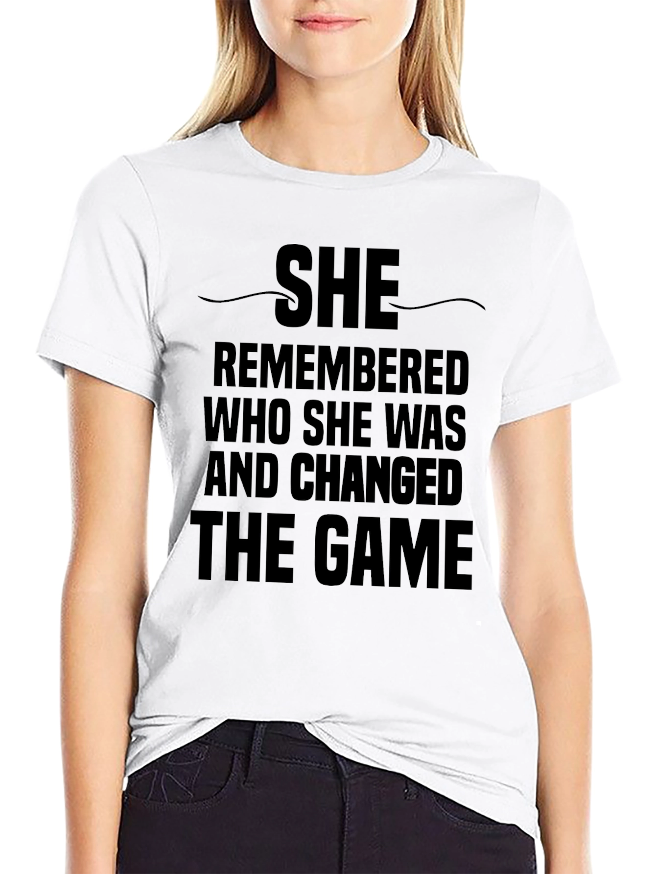 She Changed The Game Graphic Tee